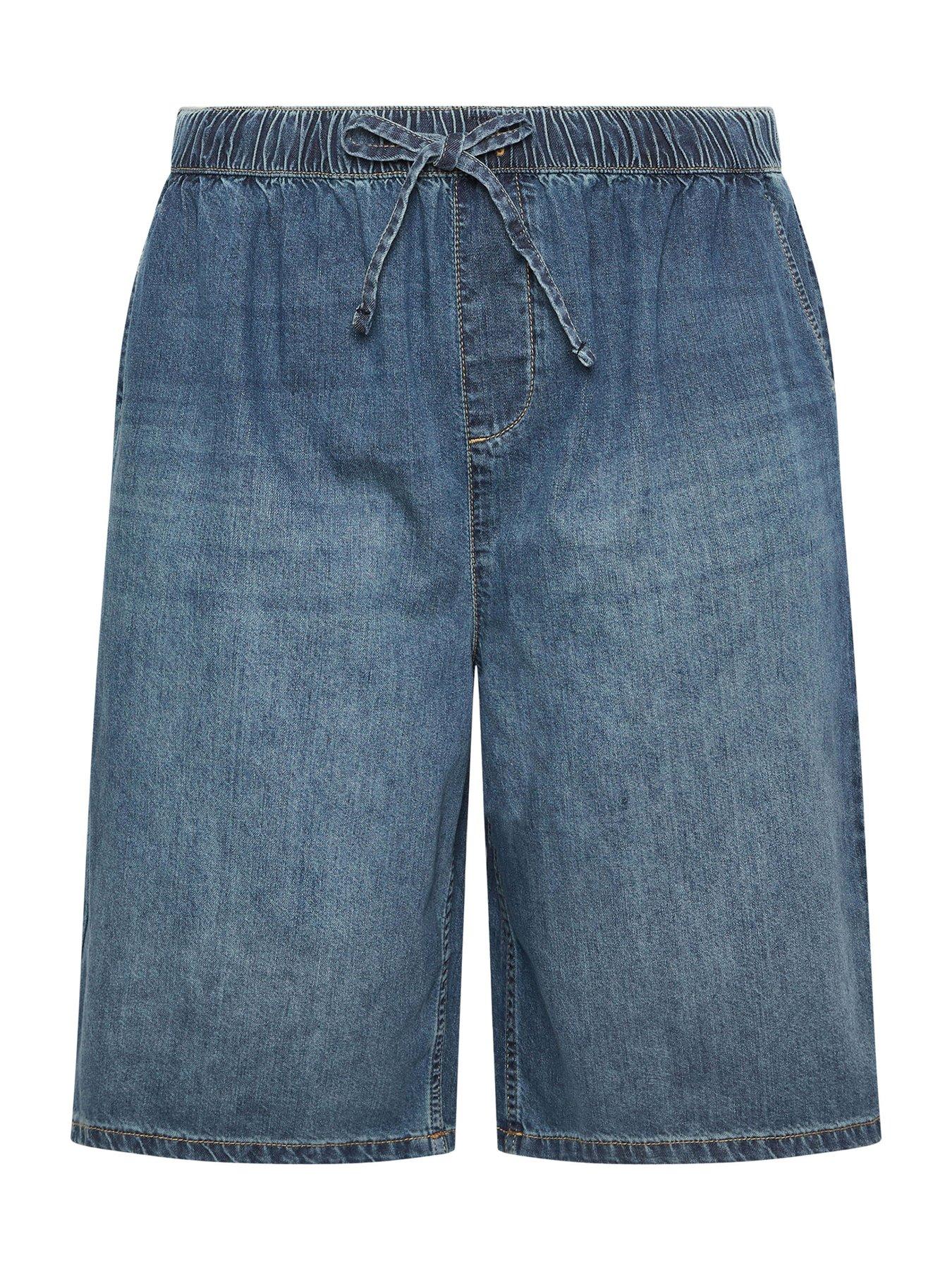  image of yours-curve-pull-on-denim-jort-blue