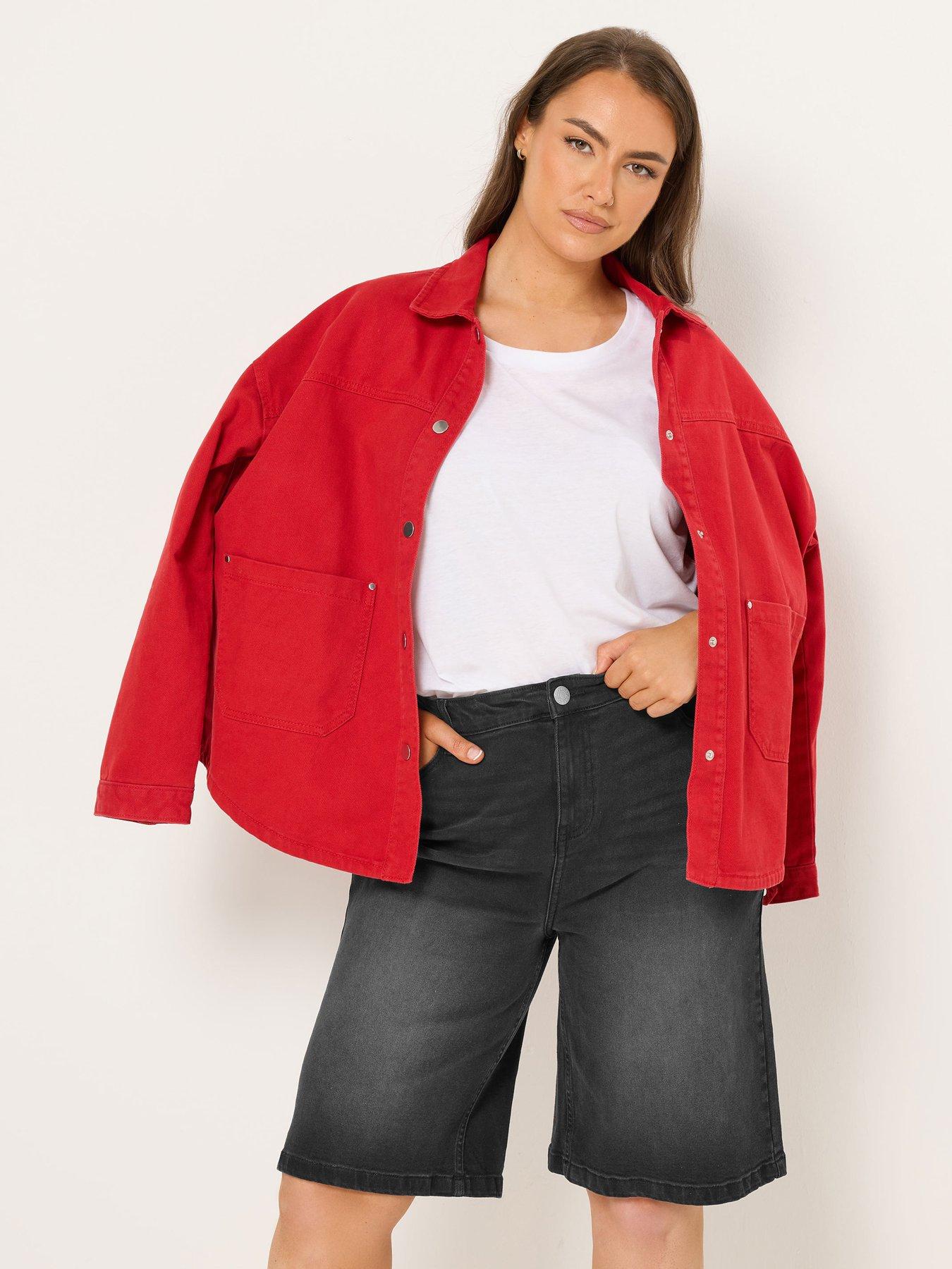  image of yours-curve-denim-shorts-black