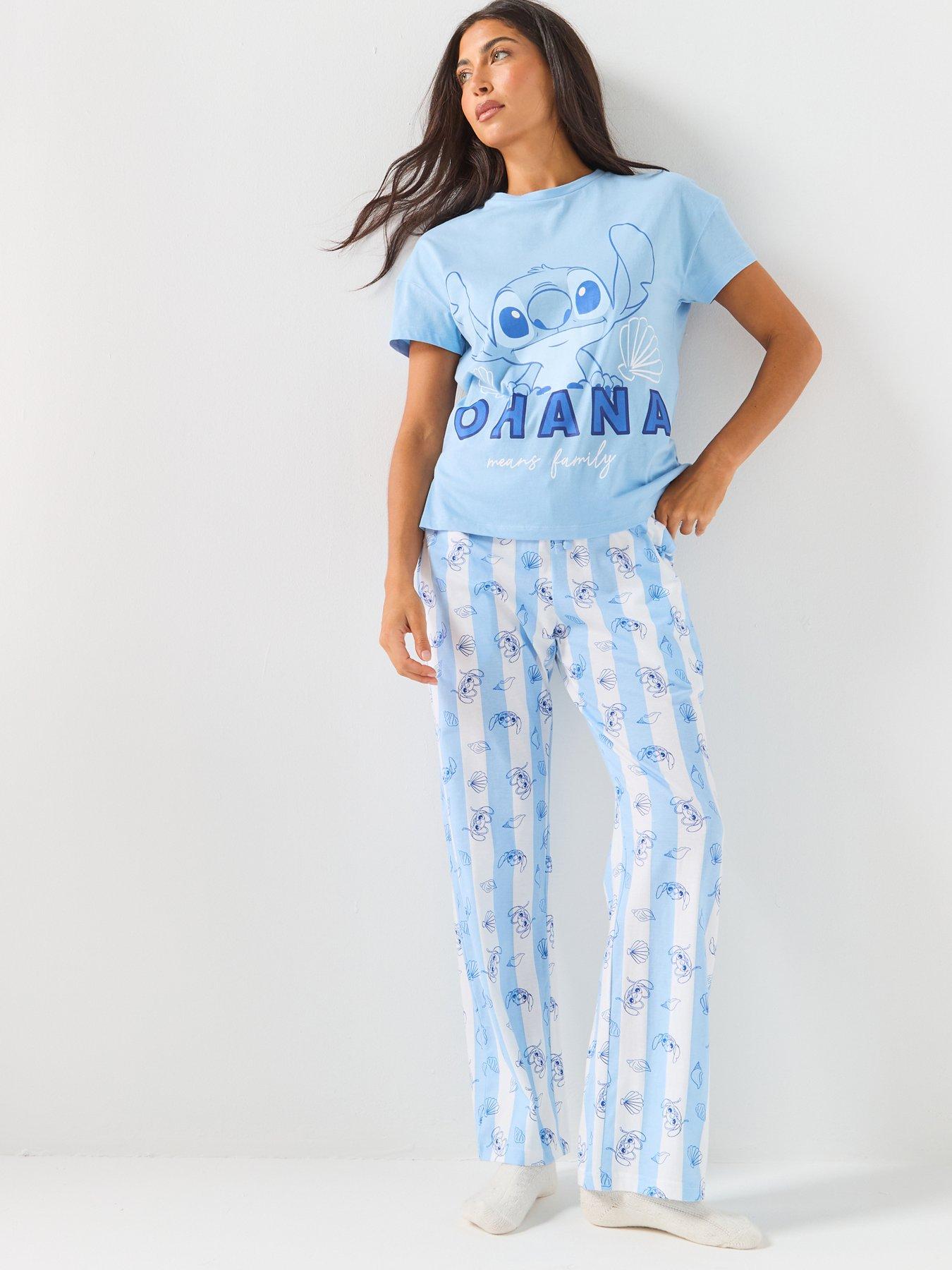 Brand Threads Ladies Stitch Long Leg Pyjama Set