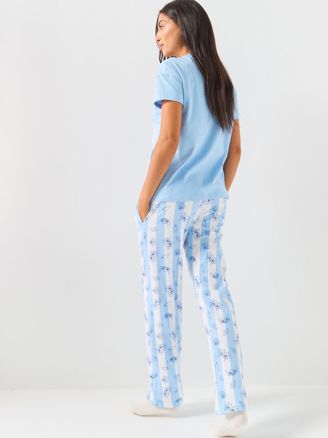 Image 2 of 5 of Brand Threads Ladies Stitch Long Leg Pyjama Set