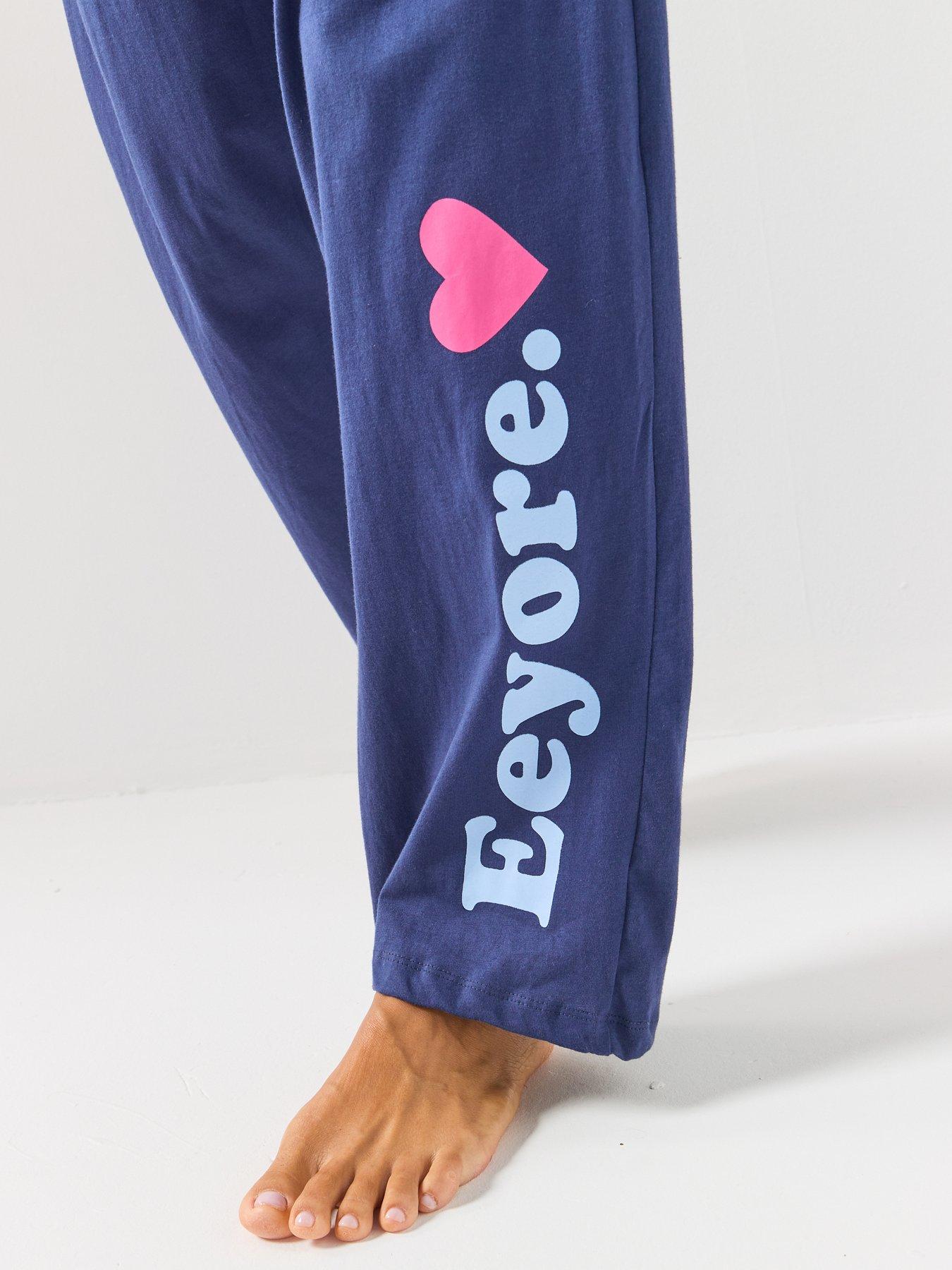  image of brand-threads-ladies-eeyore-long-leg-pyjama-set