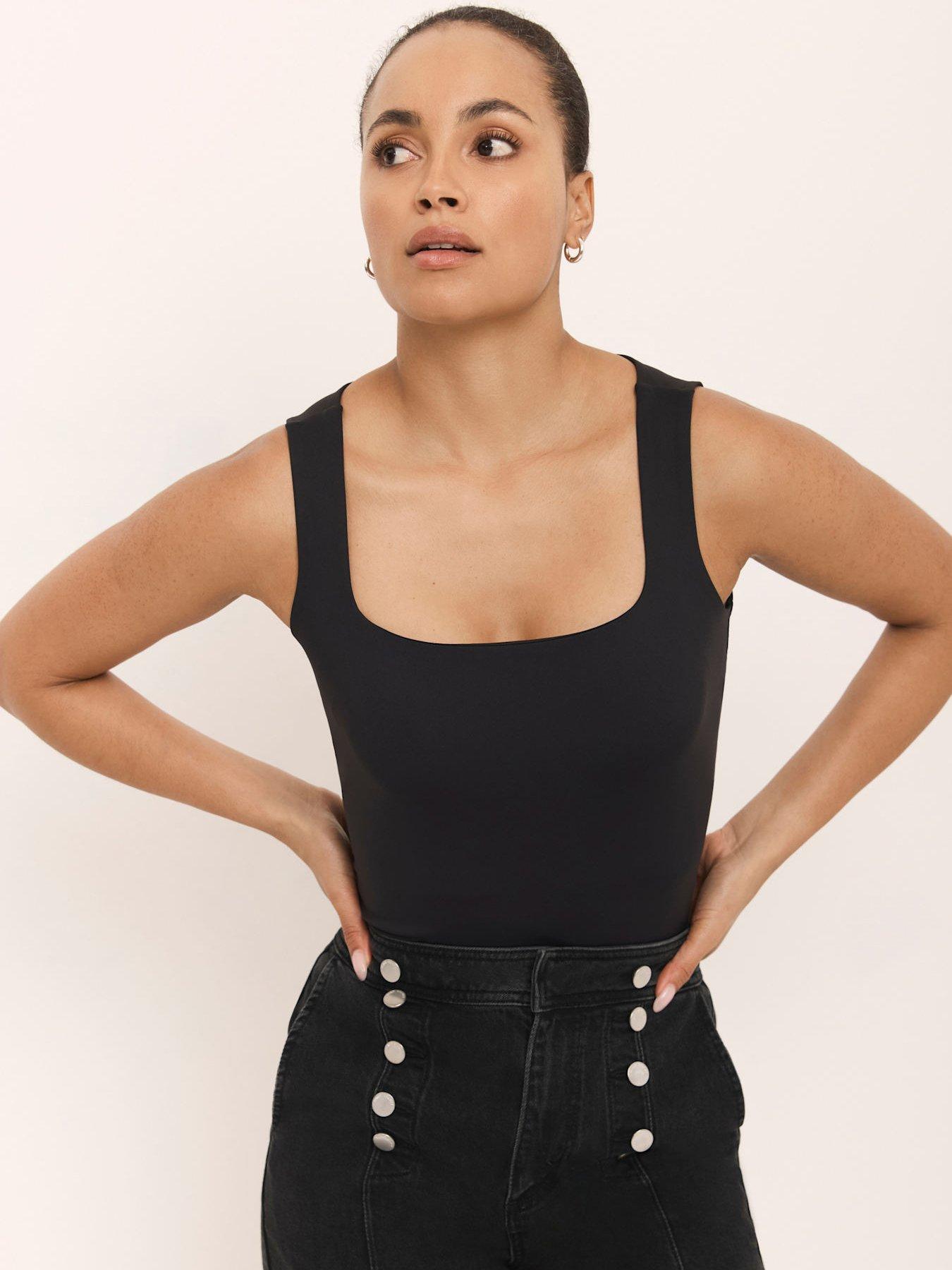 Image 2 of 6 of Mint Velvet Layering Scoop Neck Vest - Black