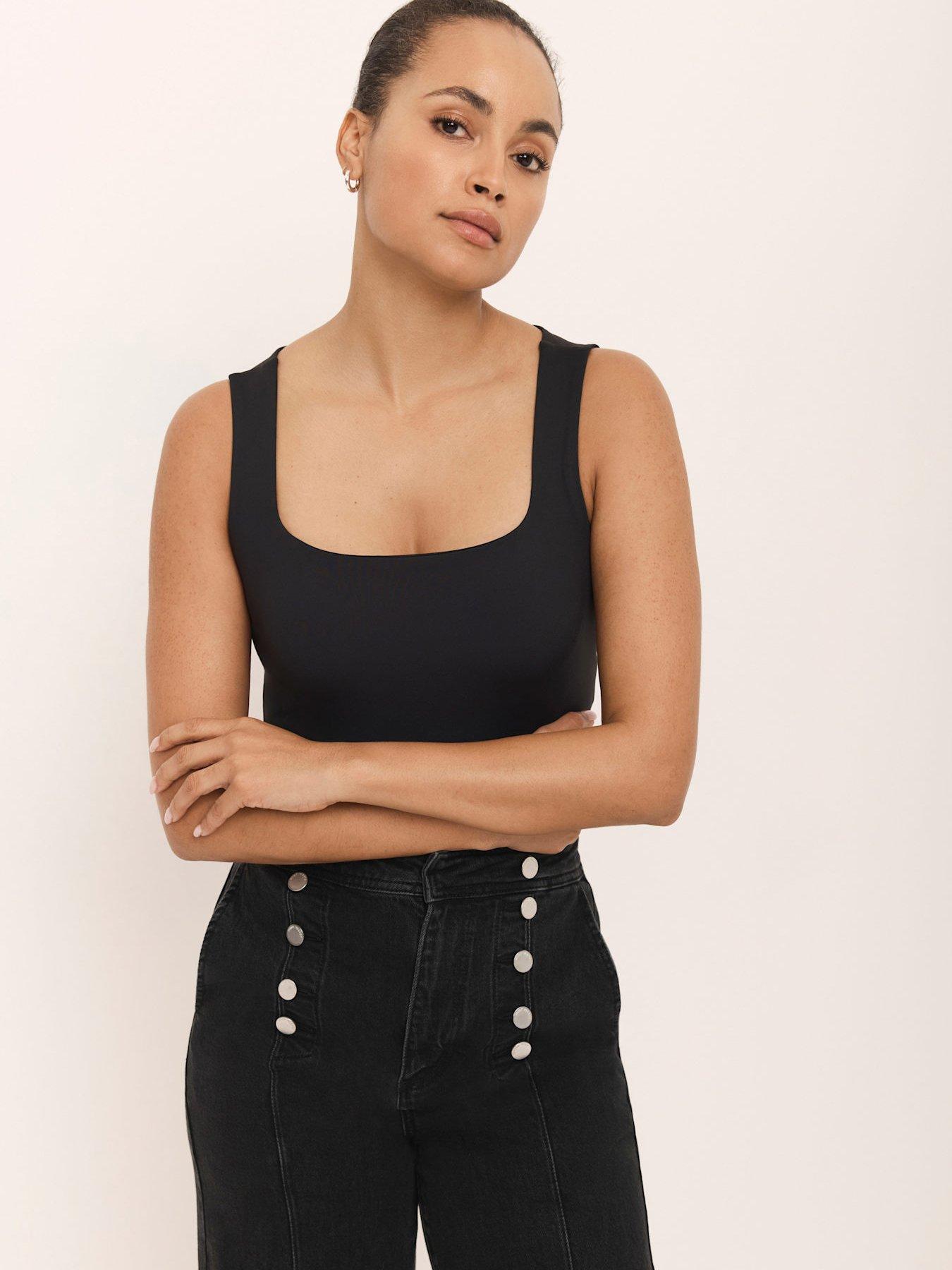 Image 4 of 6 of Mint Velvet Layering Scoop Neck Vest - Black
