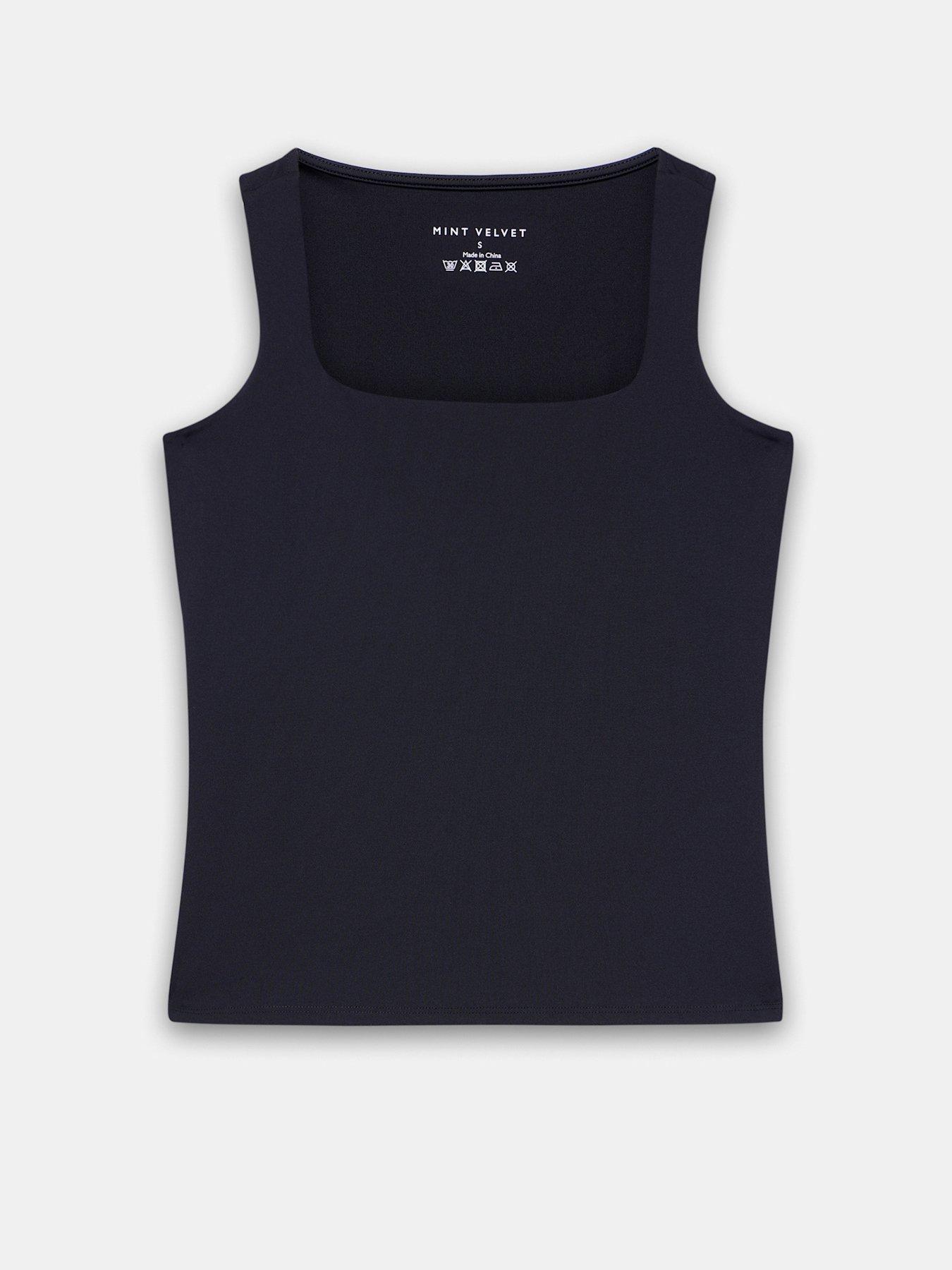Image 5 of 6 of Mint Velvet Layering Scoop Neck Vest - Black