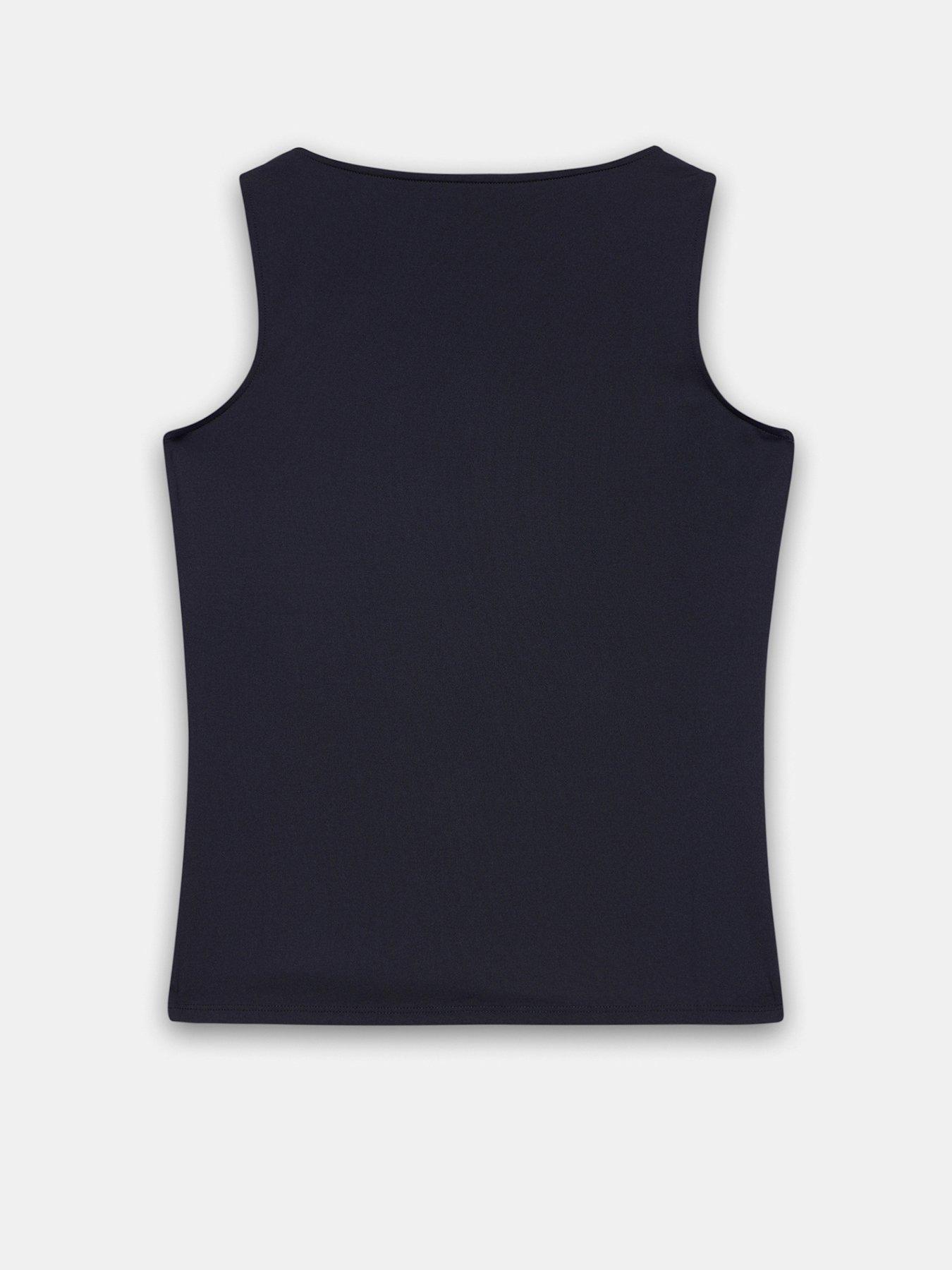 Image 6 of 6 of Mint Velvet Layering Scoop Neck Vest - Black
