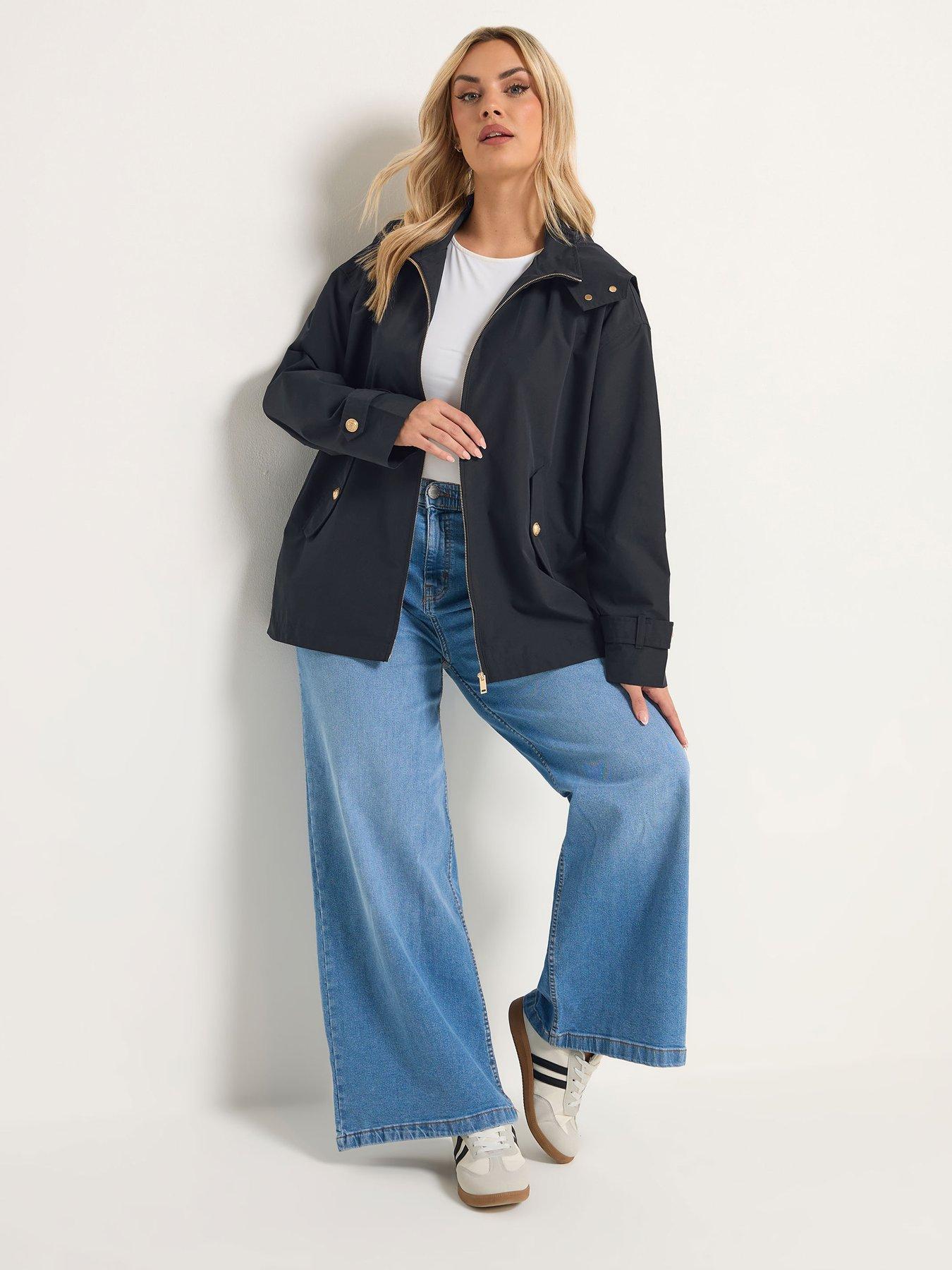  image of yours-curve-military-button-jacket-blue