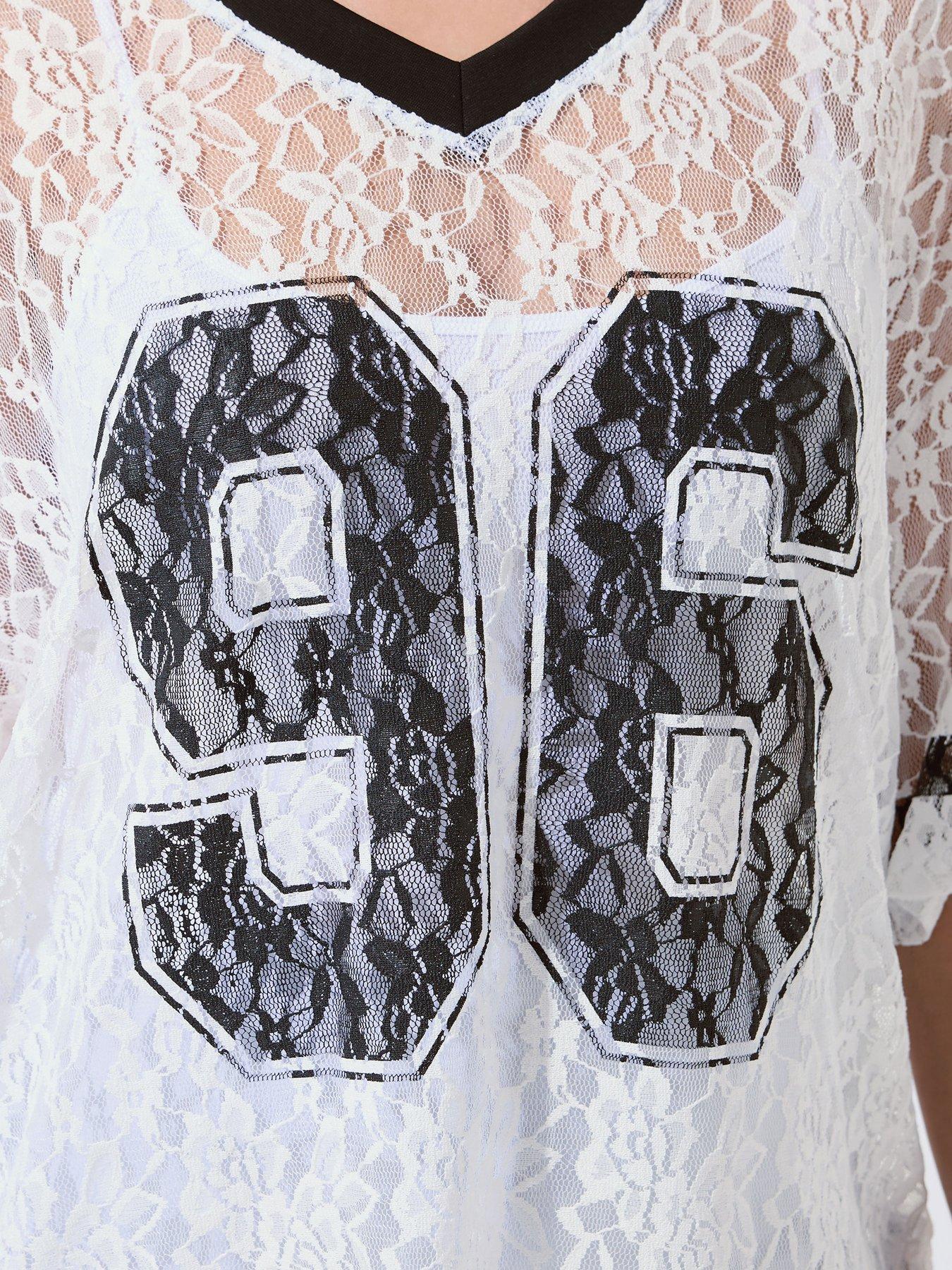  image of yours-curve-lace-printed-v-neck-top-white