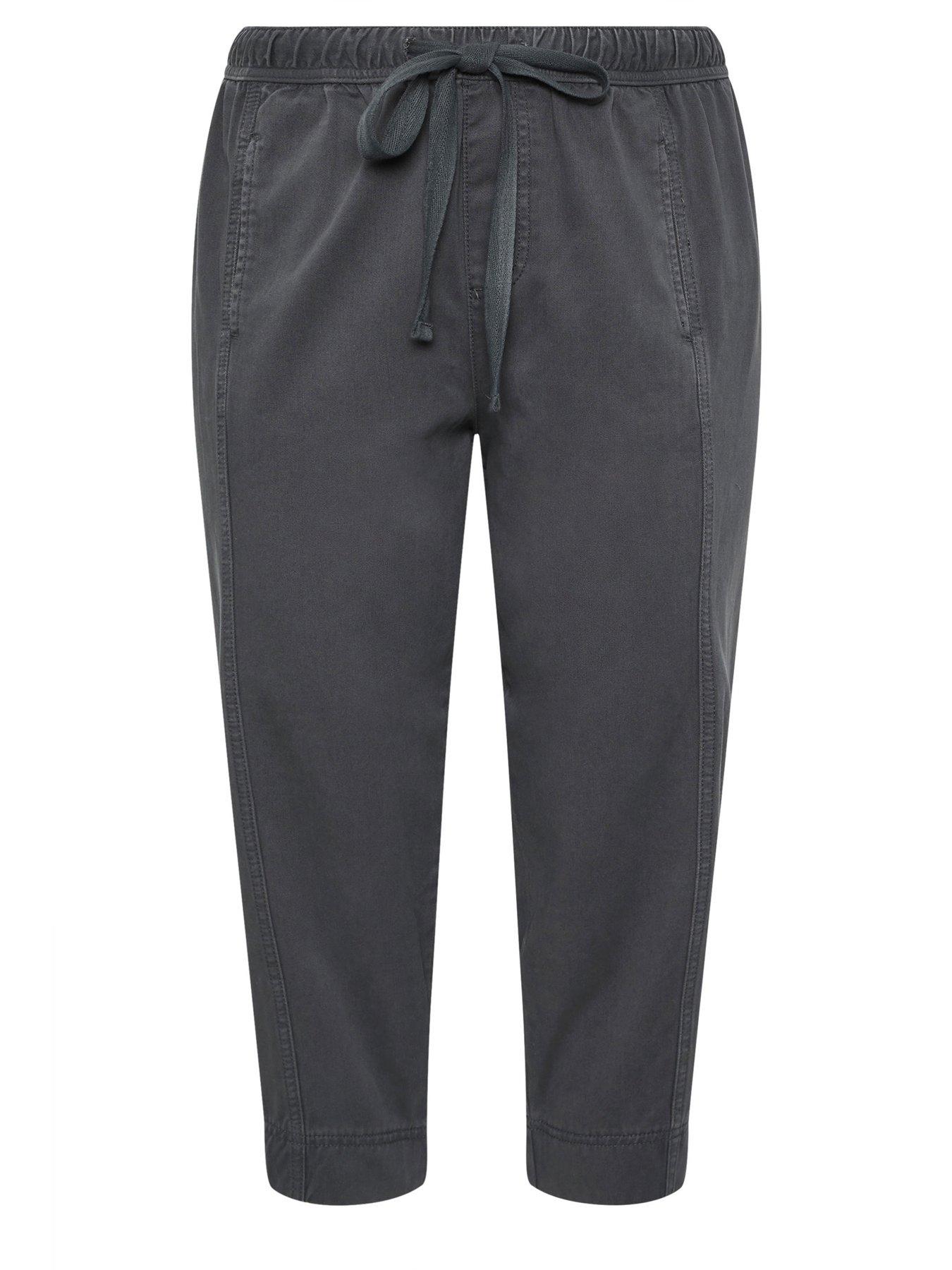  image of yours-curve-twill-tapered-trouser-grey