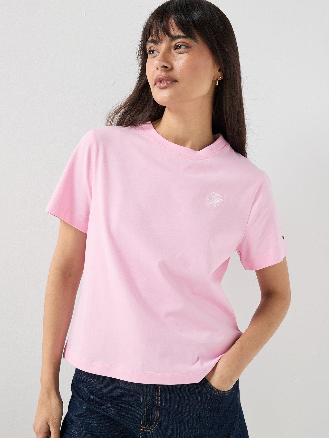 Tommy Hilfiger Crew Neck T-Shirt - Pink