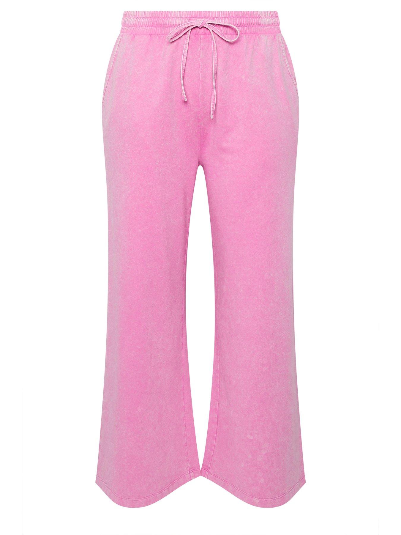  image of yours-curve-acid-wash-jogger-pink