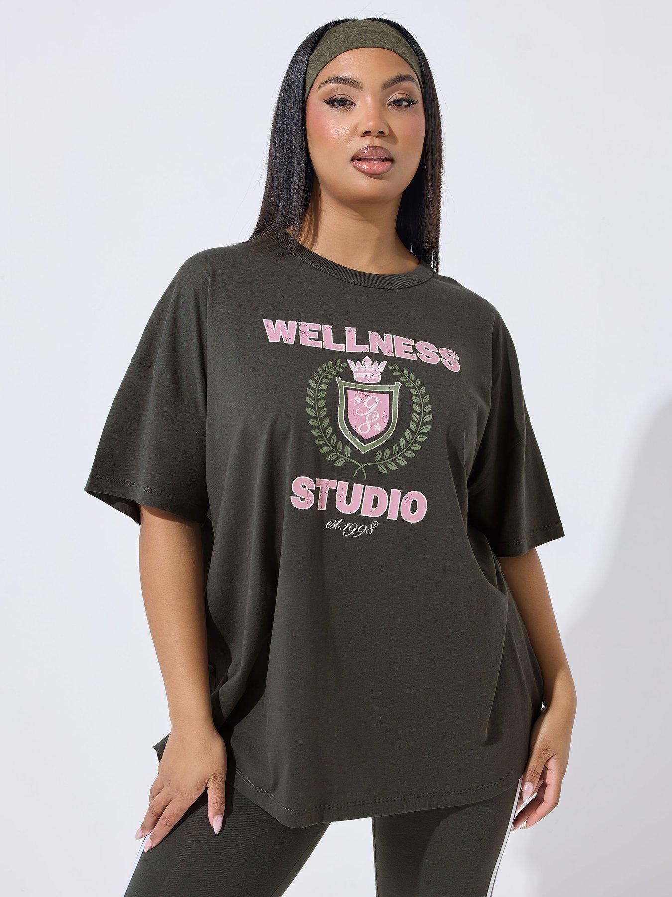  image of yours-curve-wellness-studio-active-t-shirt-grey