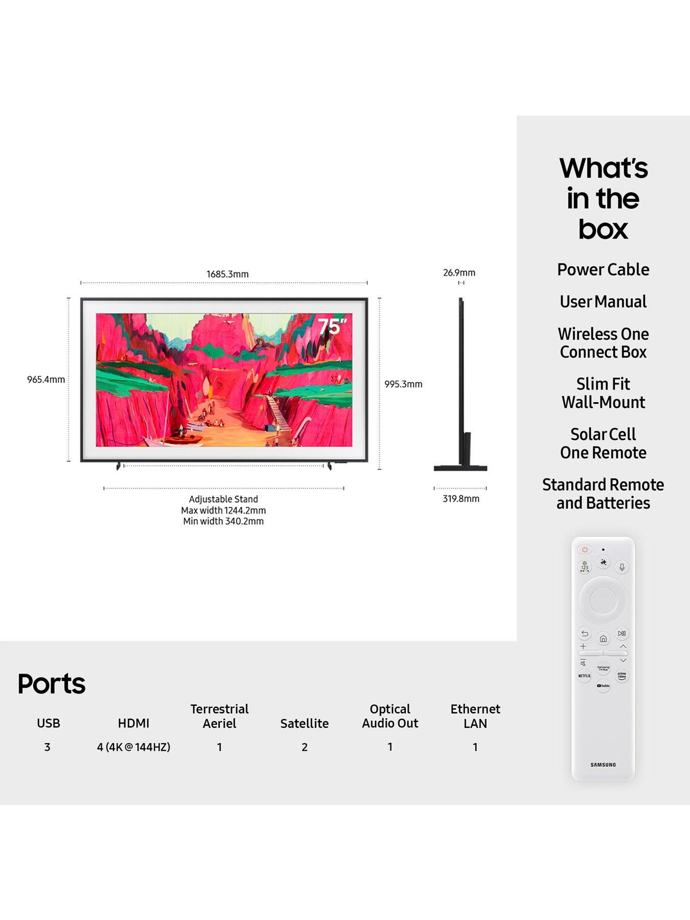 Image 7 of 8 of Samsung The Frame Pro (2025) 75" Neo QLED 4K Art Mode Smart AI TV &nbsp;- QE75LS03FW