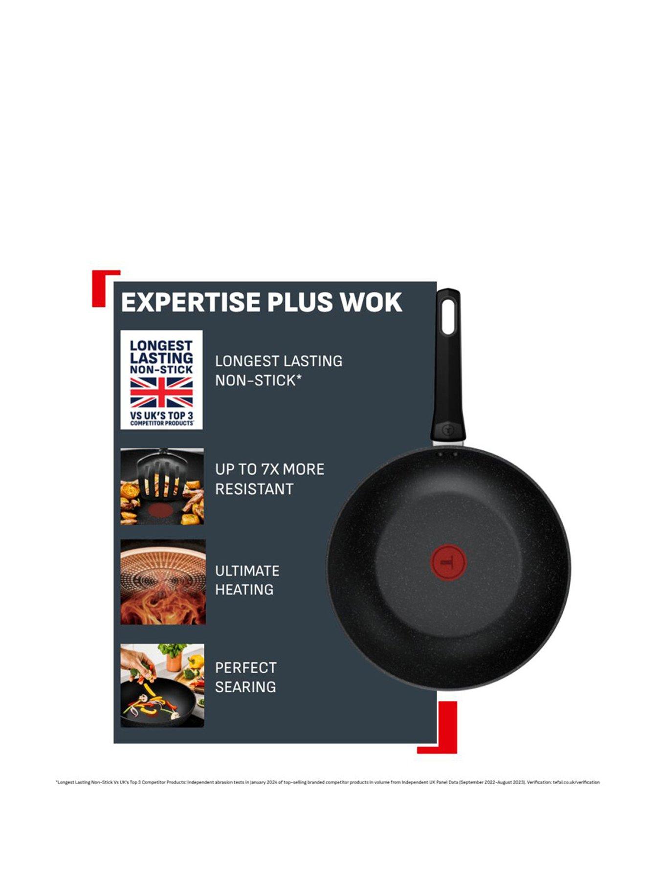 Image 2 of 8 of Tefal Expertise Plus Induction Non-stick Wok 28cm