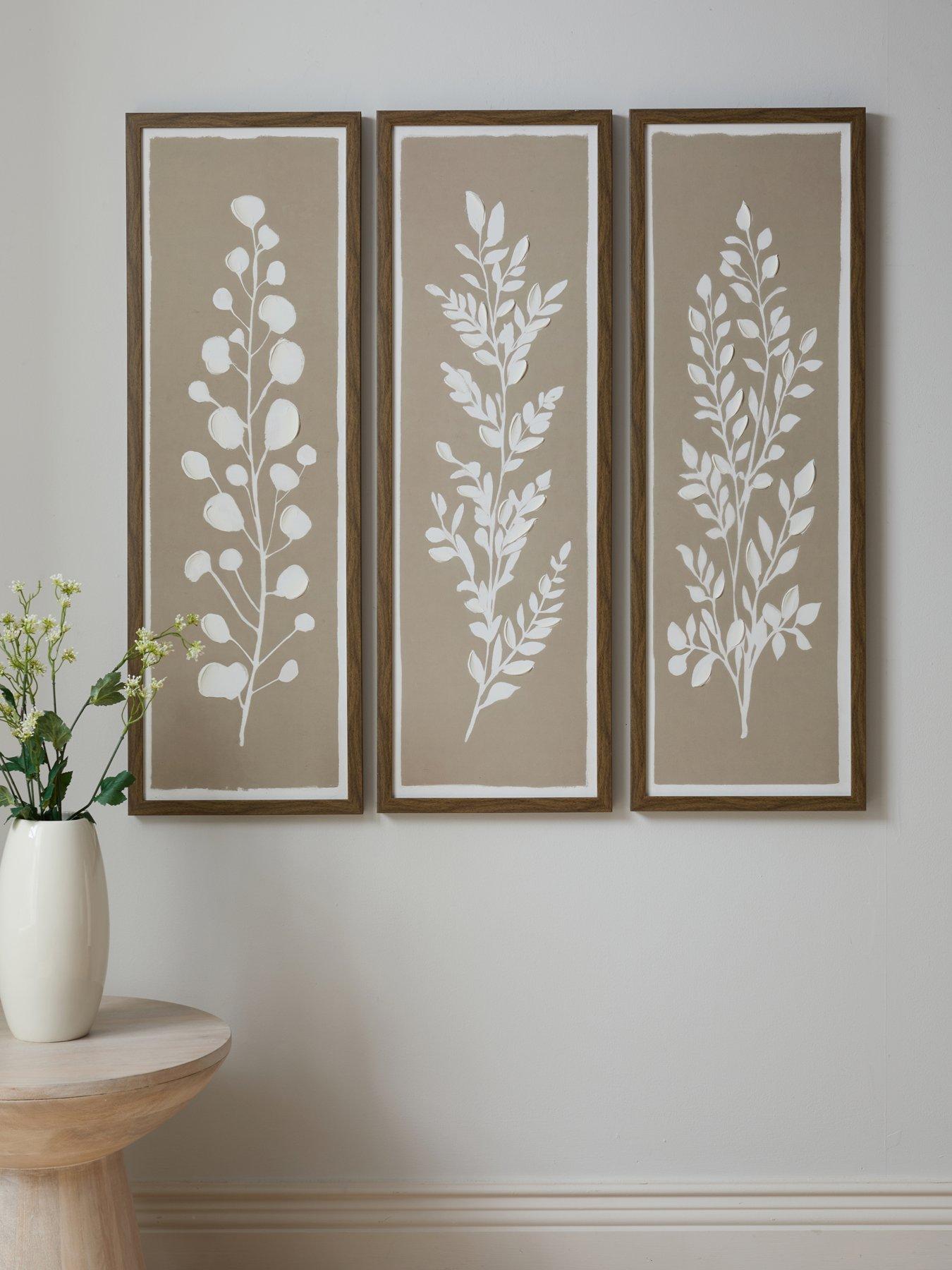 The Very Collection Set of 3 Botanical Canvas 30x90cm - FSC® Certified