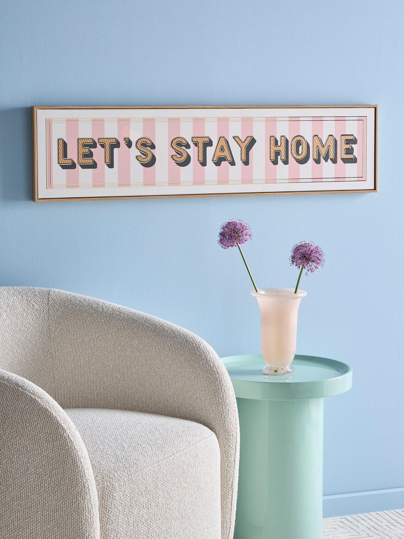 The Very Collection Lets Stay Home Canvas 15x80cm - FSC® Certified