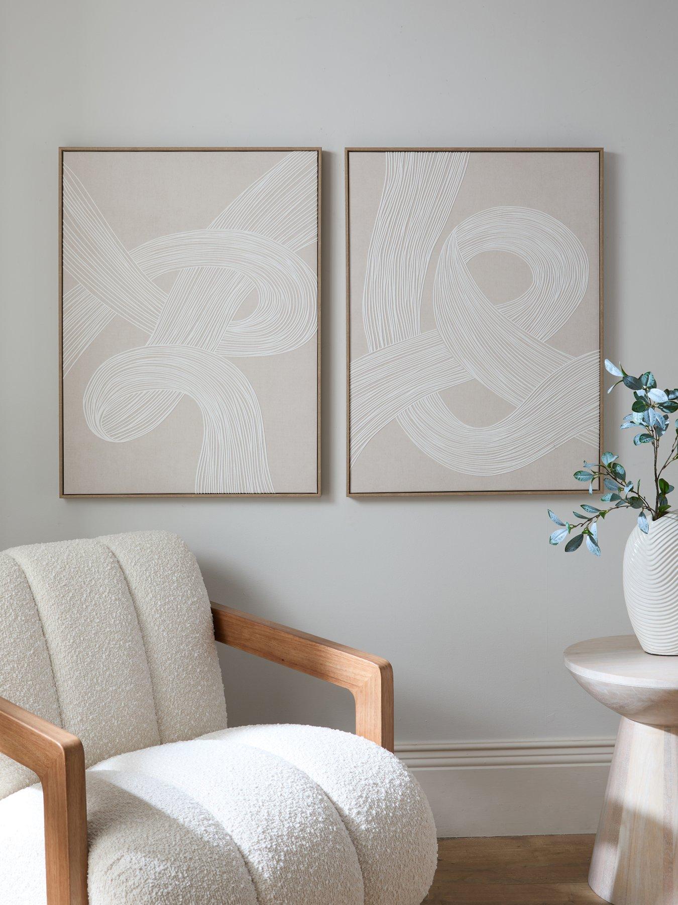 The Very Collection Set of 2 Lines Capped Canvas 60x80cm - FSC® Certified
