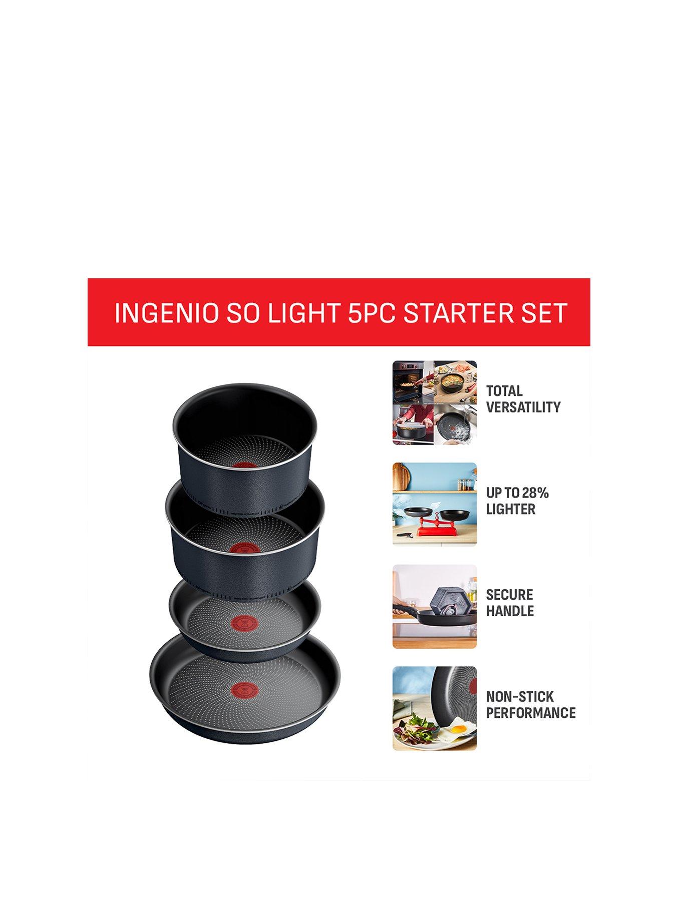 Image 2 of 8 of Tefal So Lite 5pc Fry And Saucepan Set