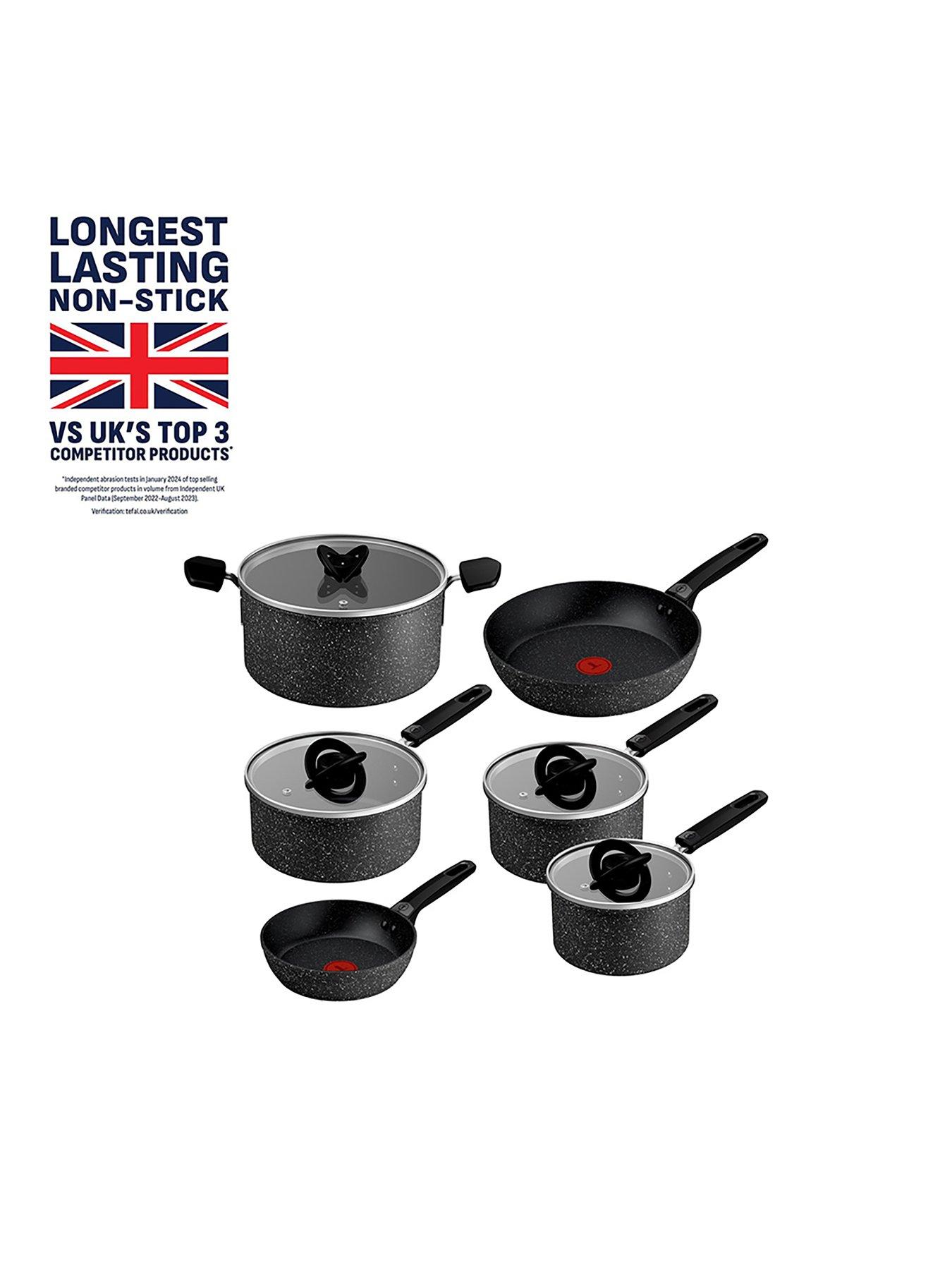 Tefal Tefal Expertise Plus Induction Non-stick 6pc Set: Frying Pan 20/26cm, Stewpot 24cm, Saucepan 16/18/20cm With Lids
