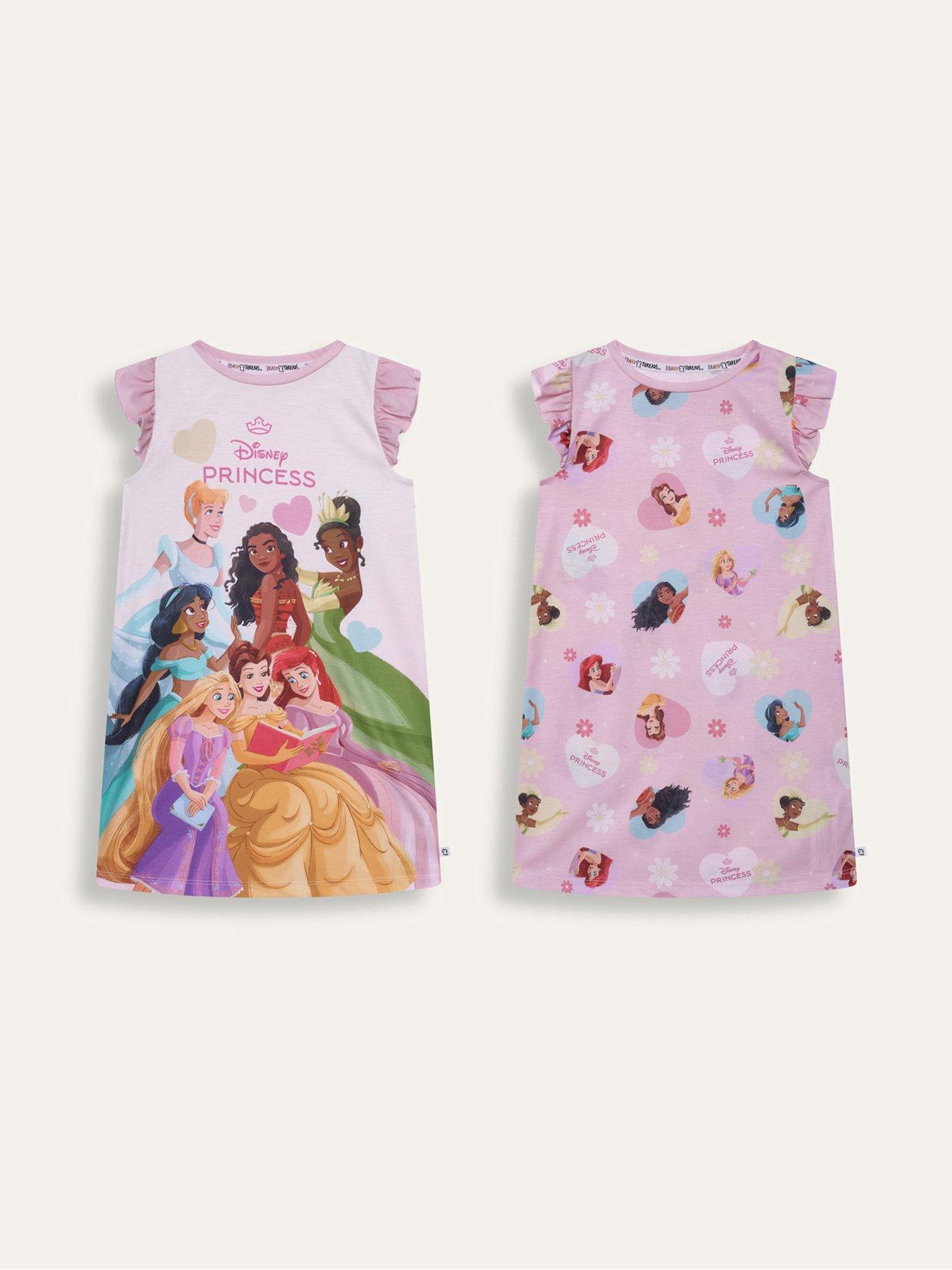 Brand Threads Disney Princess Girls Nightie 2 pack
