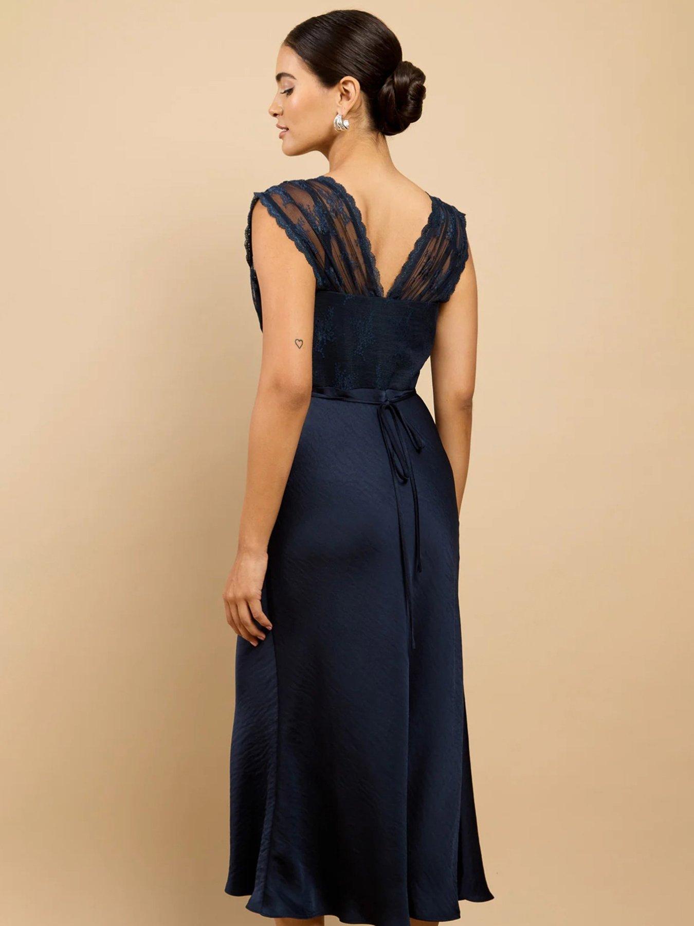 little mistress navy lace dress Navy Lace Little Mistress Lace Skater Dress New! LITTLE MISTRESS Fit Flare  Dress Alanis Blush Lace