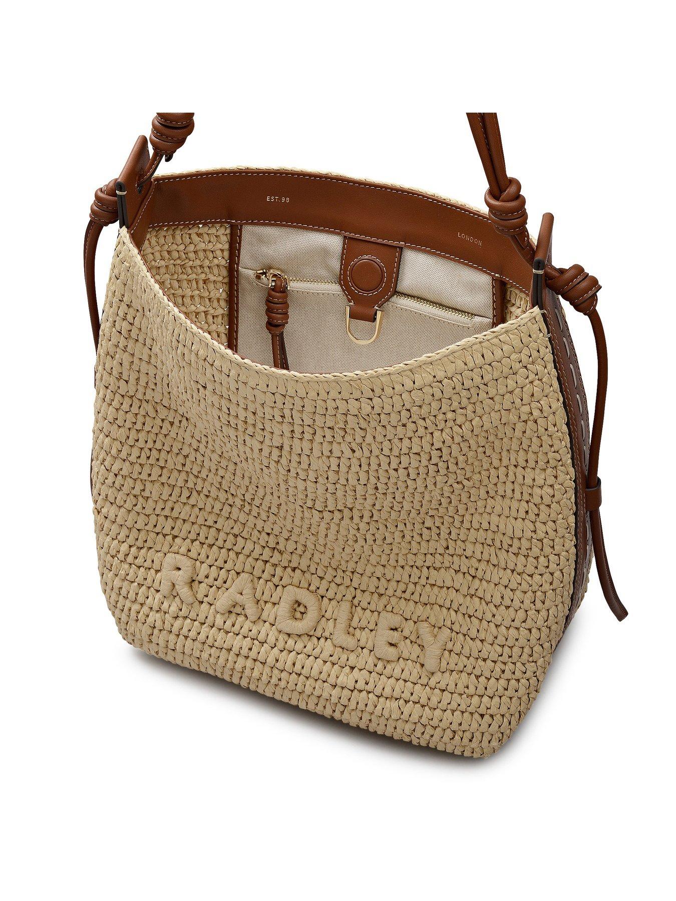 Image 4 of 6 of Radley The Camden - Raffia Medium Open Top Shoulder