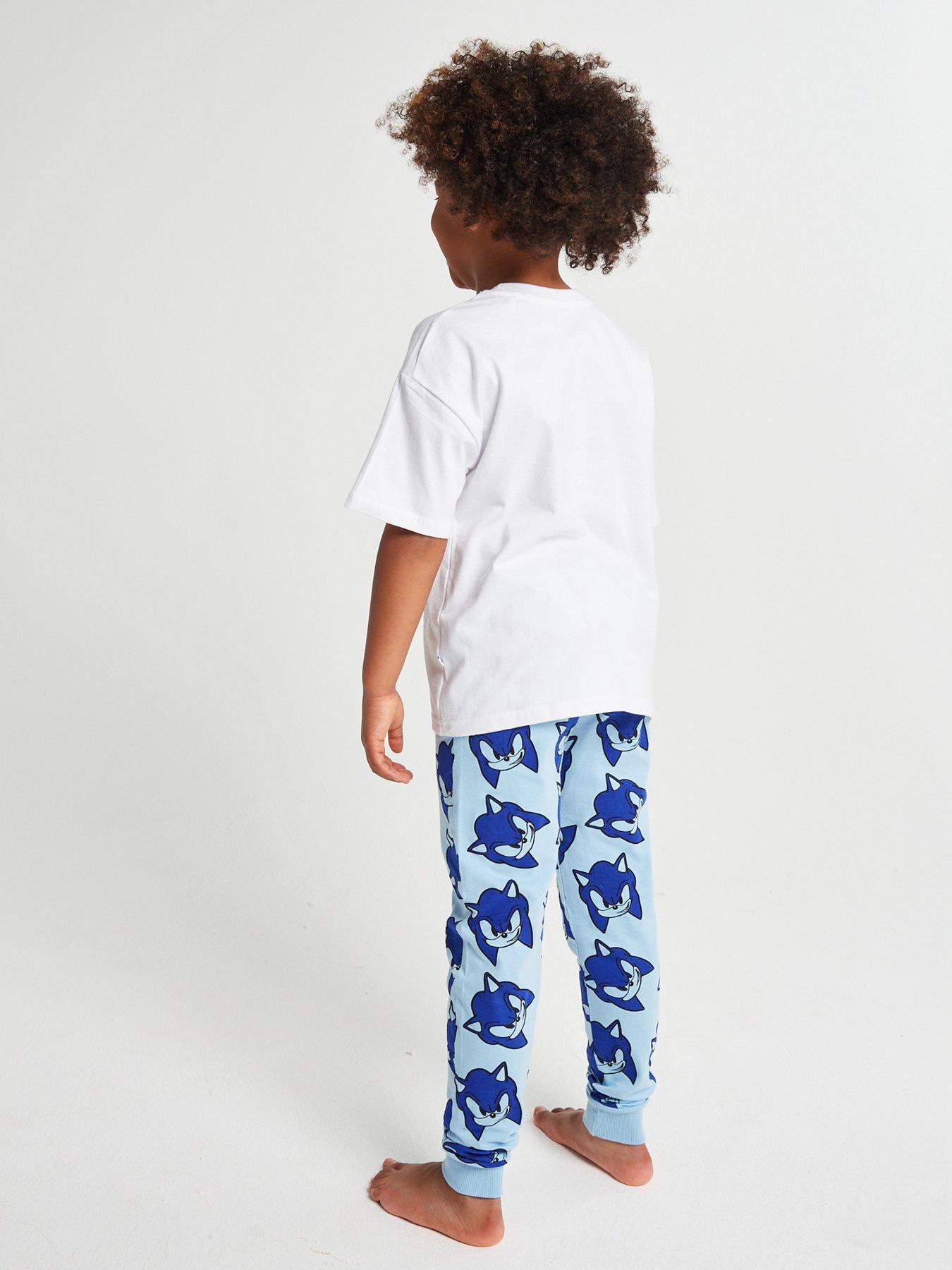  image of brand-threads-sonic-the-hedgehog-boys-long-leg-pyjama