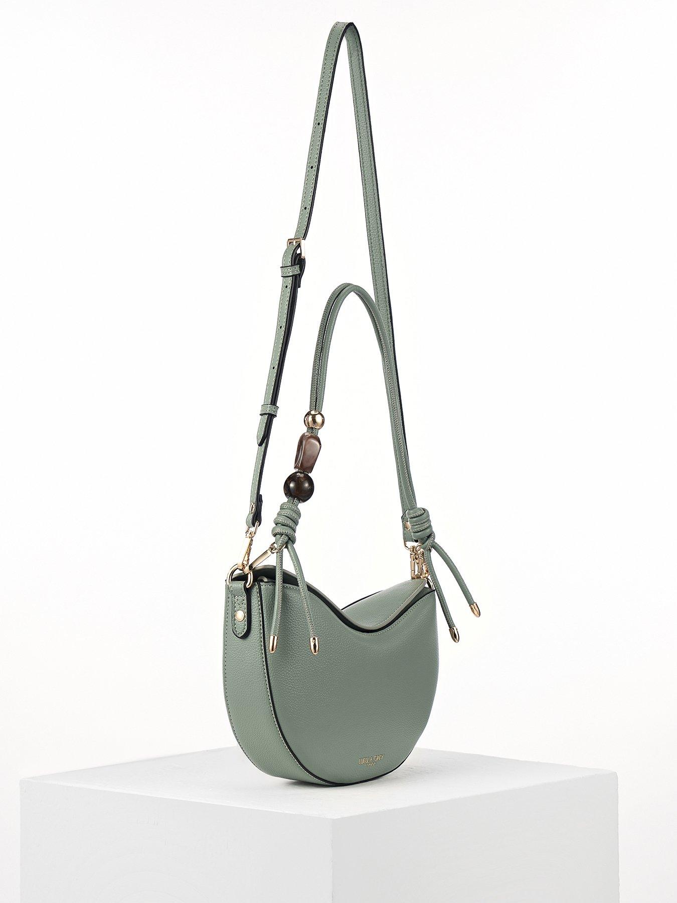 Image 3 of 7 of Luella Grey Cora Small Saddle Crossbody In Spearmint Green