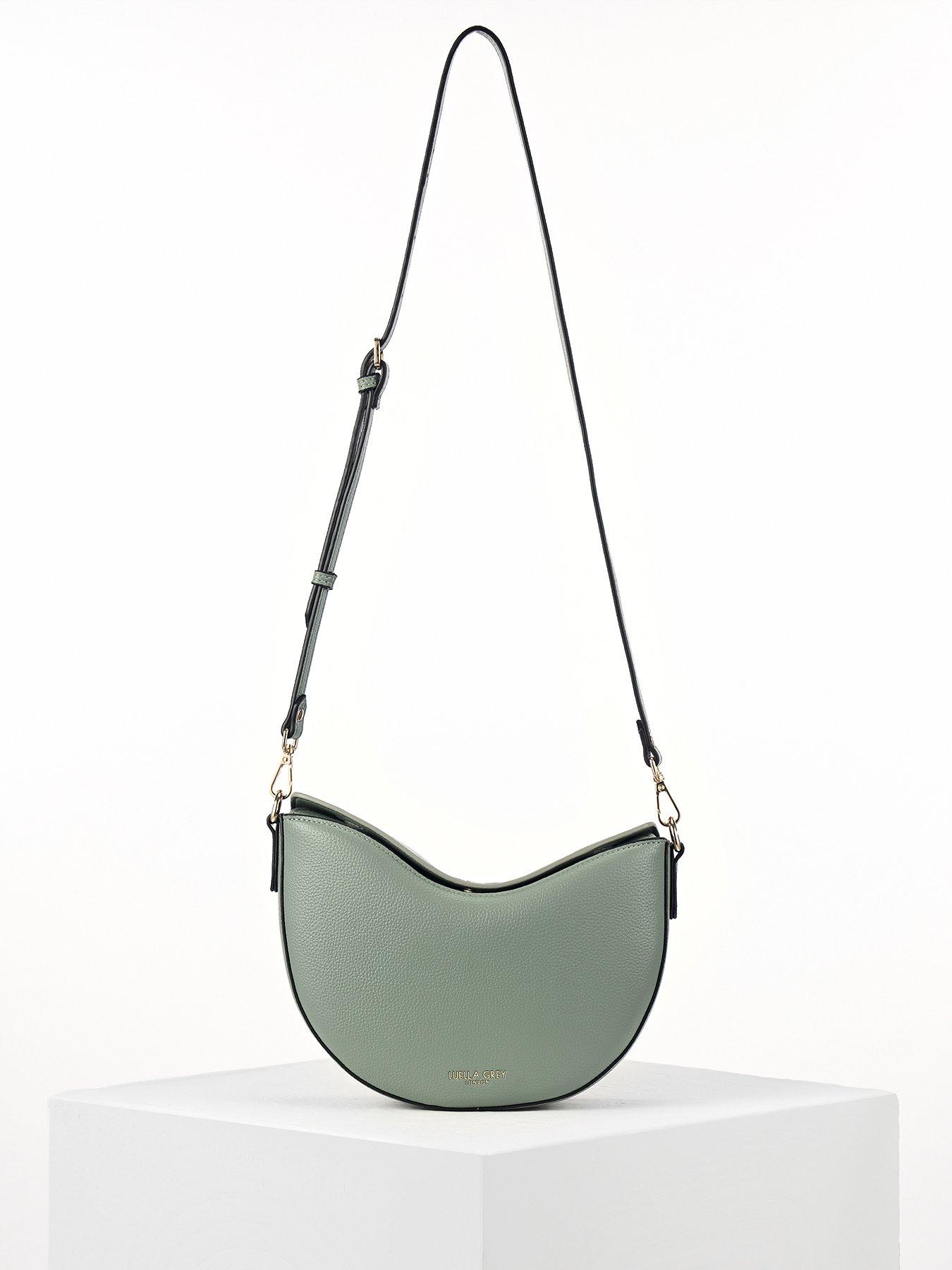 Image 4 of 7 of Luella Grey Cora Small Saddle Crossbody In Spearmint Green
