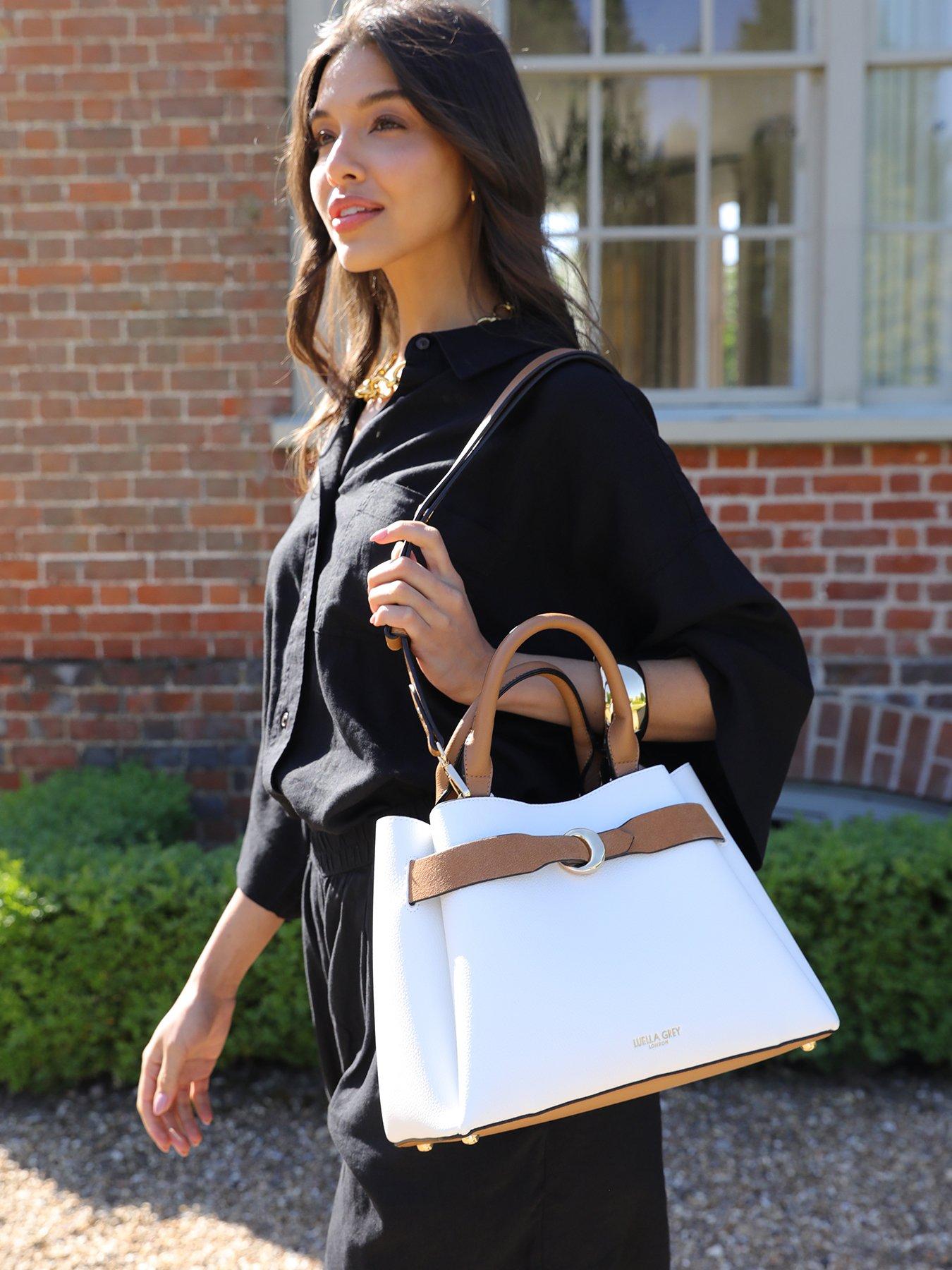 Image 2 of 6 of Luella Grey Roxy Medium Tote In White