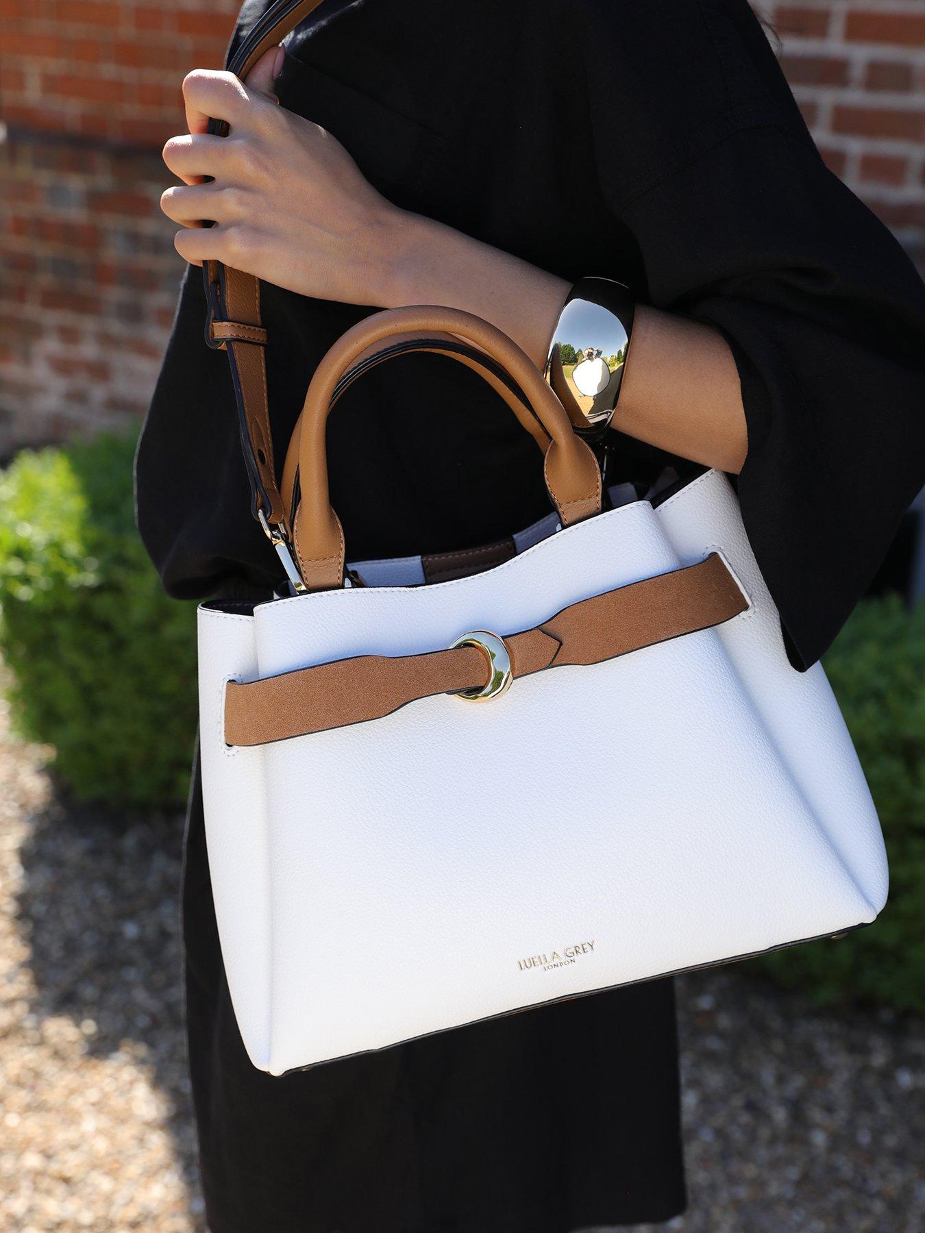 Image 6 of 6 of Luella Grey Roxy Medium Tote In White