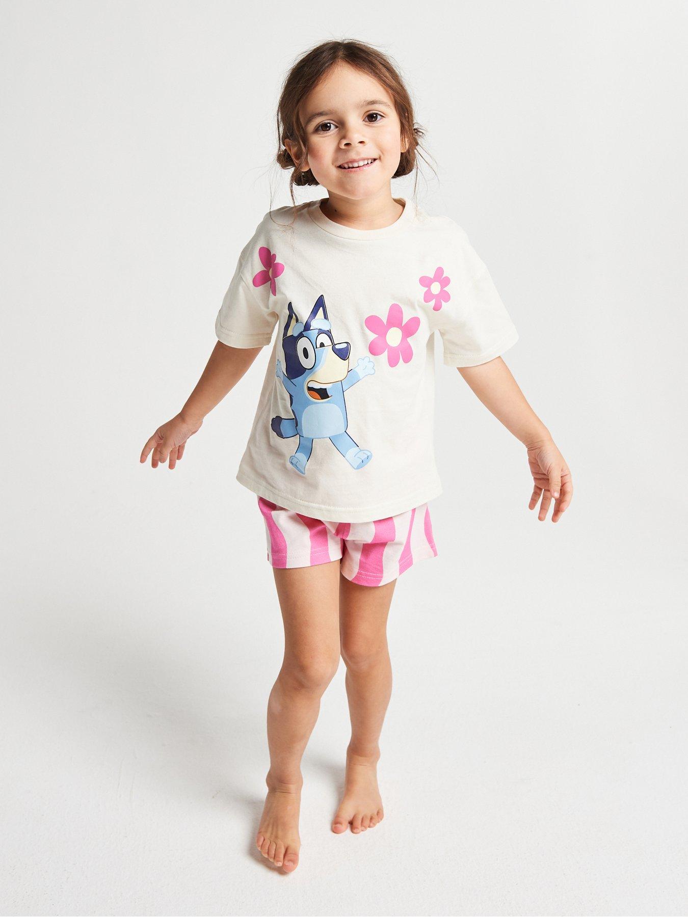 Brand Threads Bluey Girls Short Pyjama Set