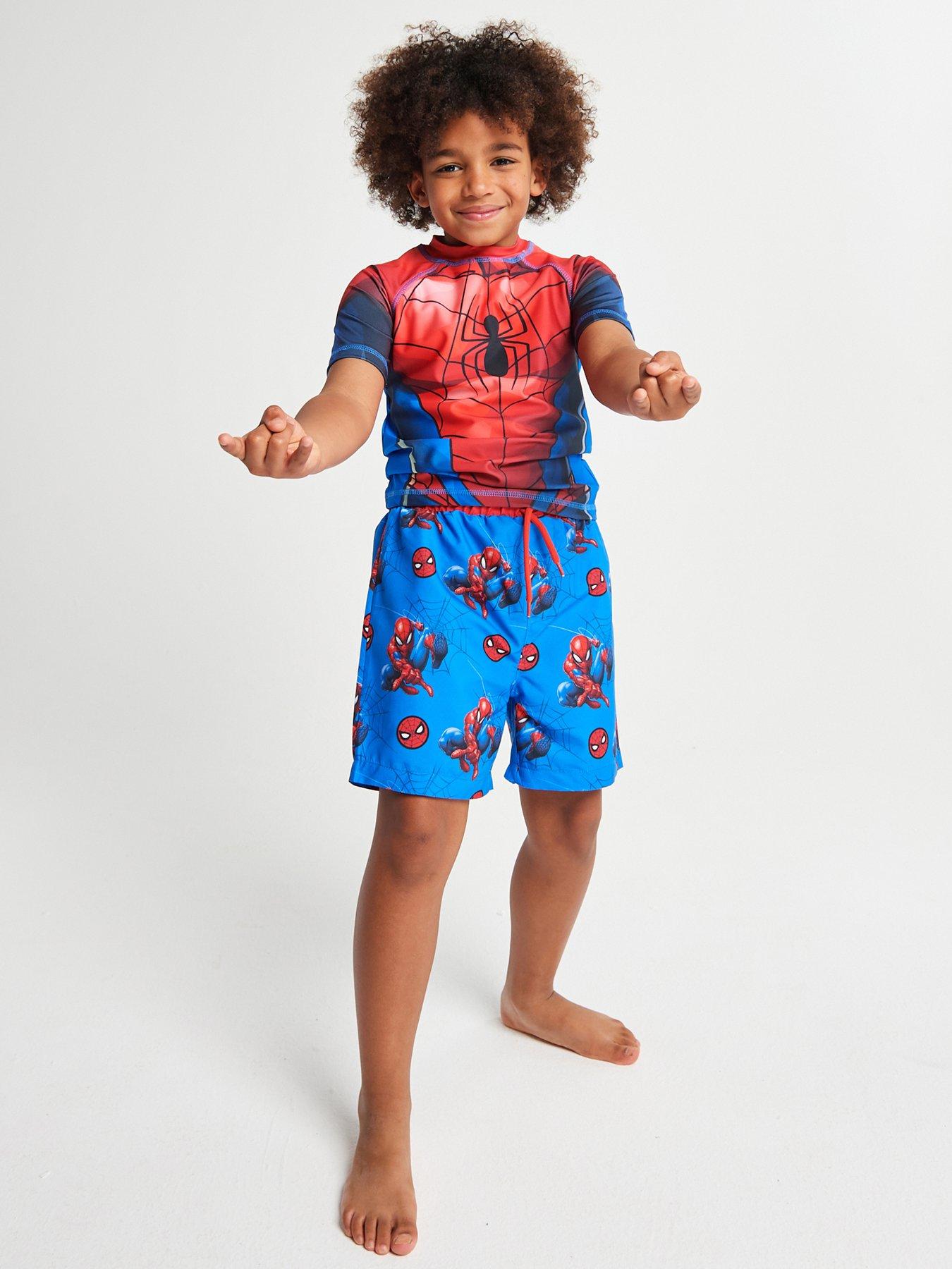brand-threads-boys-spider-man-rash-vest-and-shorts