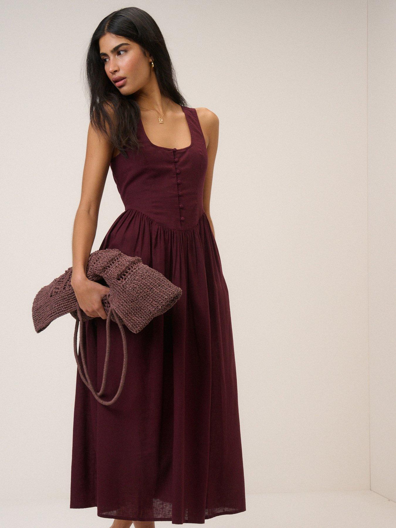 Nobodys Child Cora Midi Dress - Purple