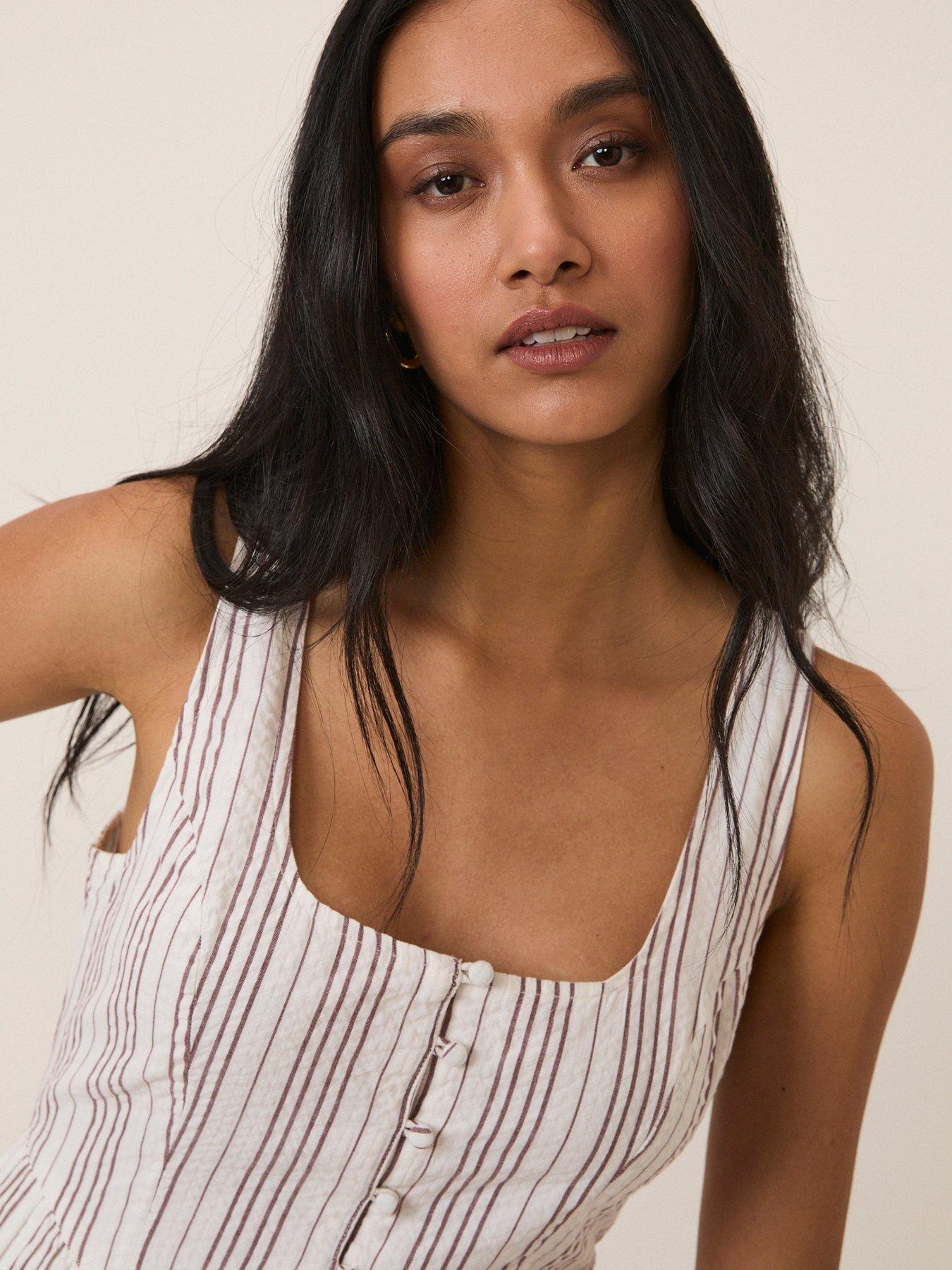  image of nobodys-child-cora-jumpsuit-white