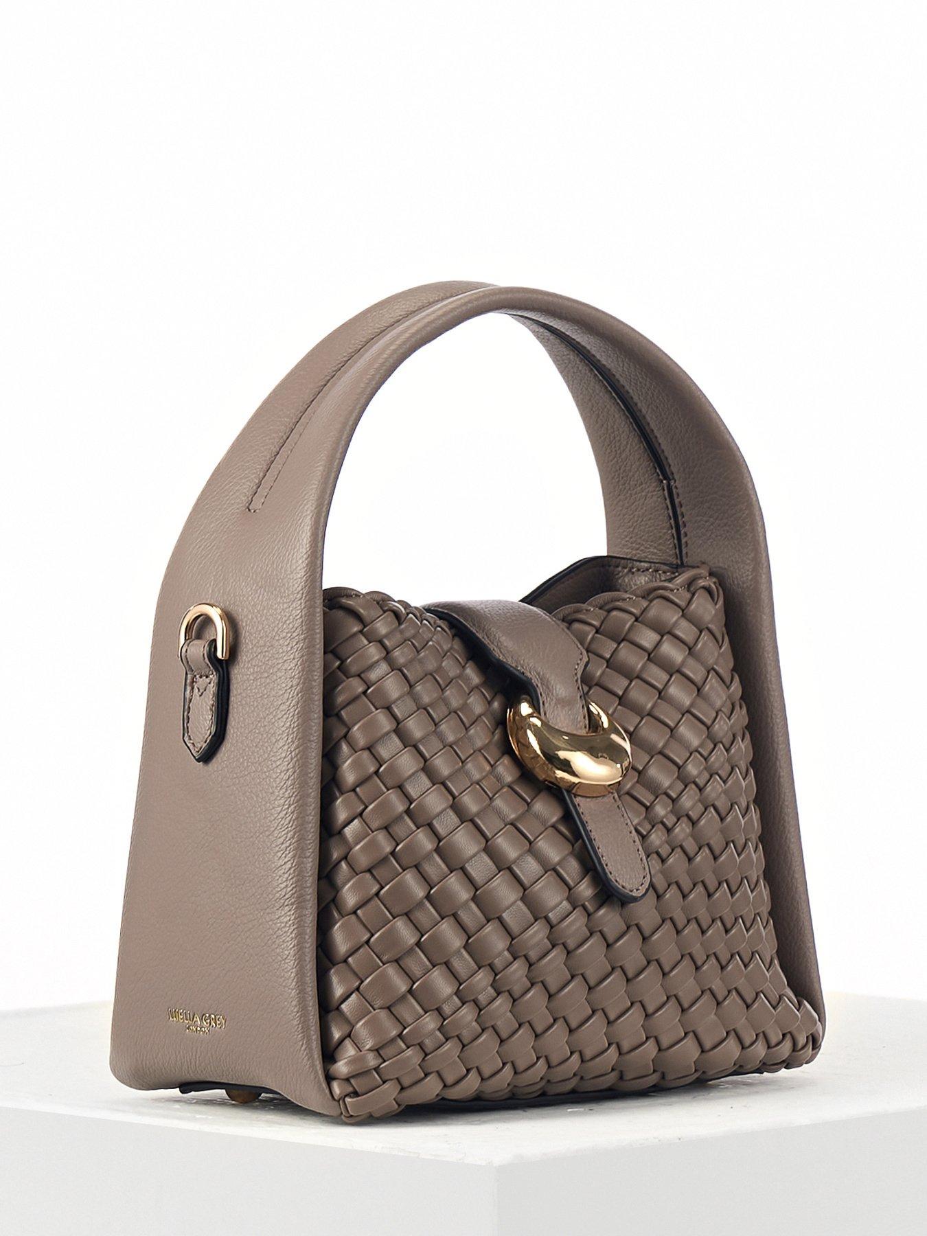 Image 3 of 7 of Luella Grey Maggie Small Weave Crossbody In Peat