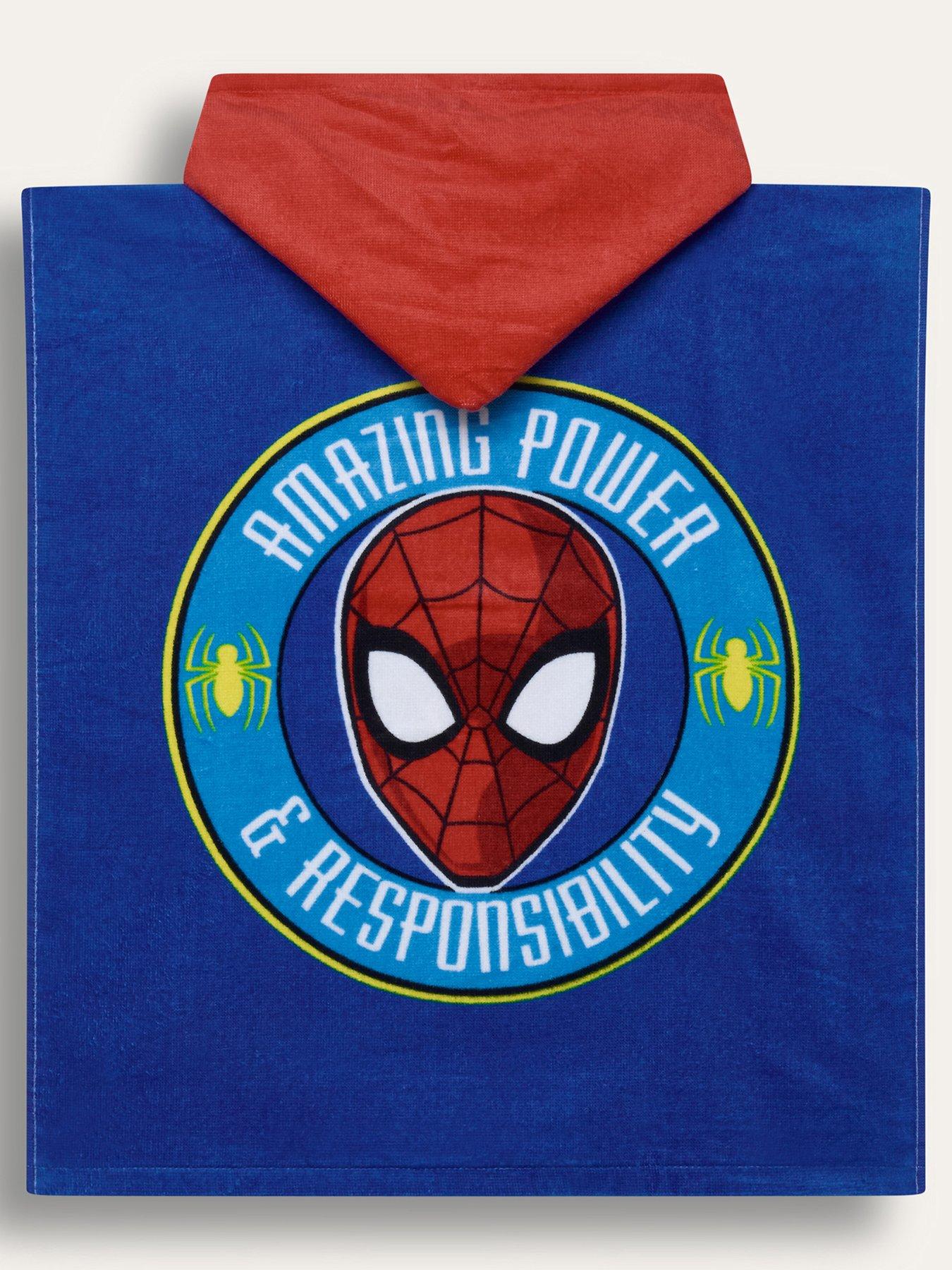 Image 2 of 4 of Brand Threads Boys Spiderman Poncho