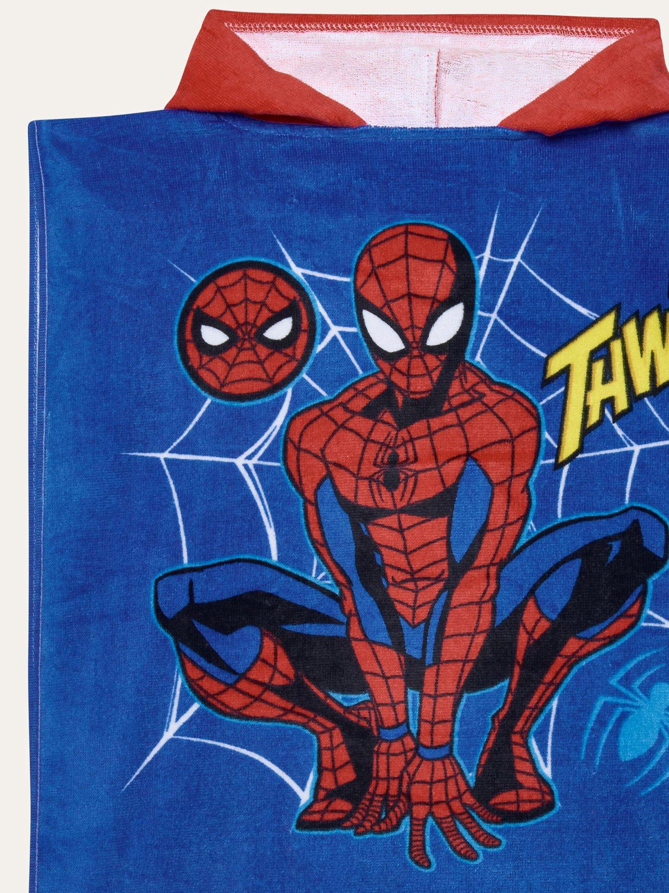 Image 3 of 4 of Brand Threads Boys Spiderman Poncho