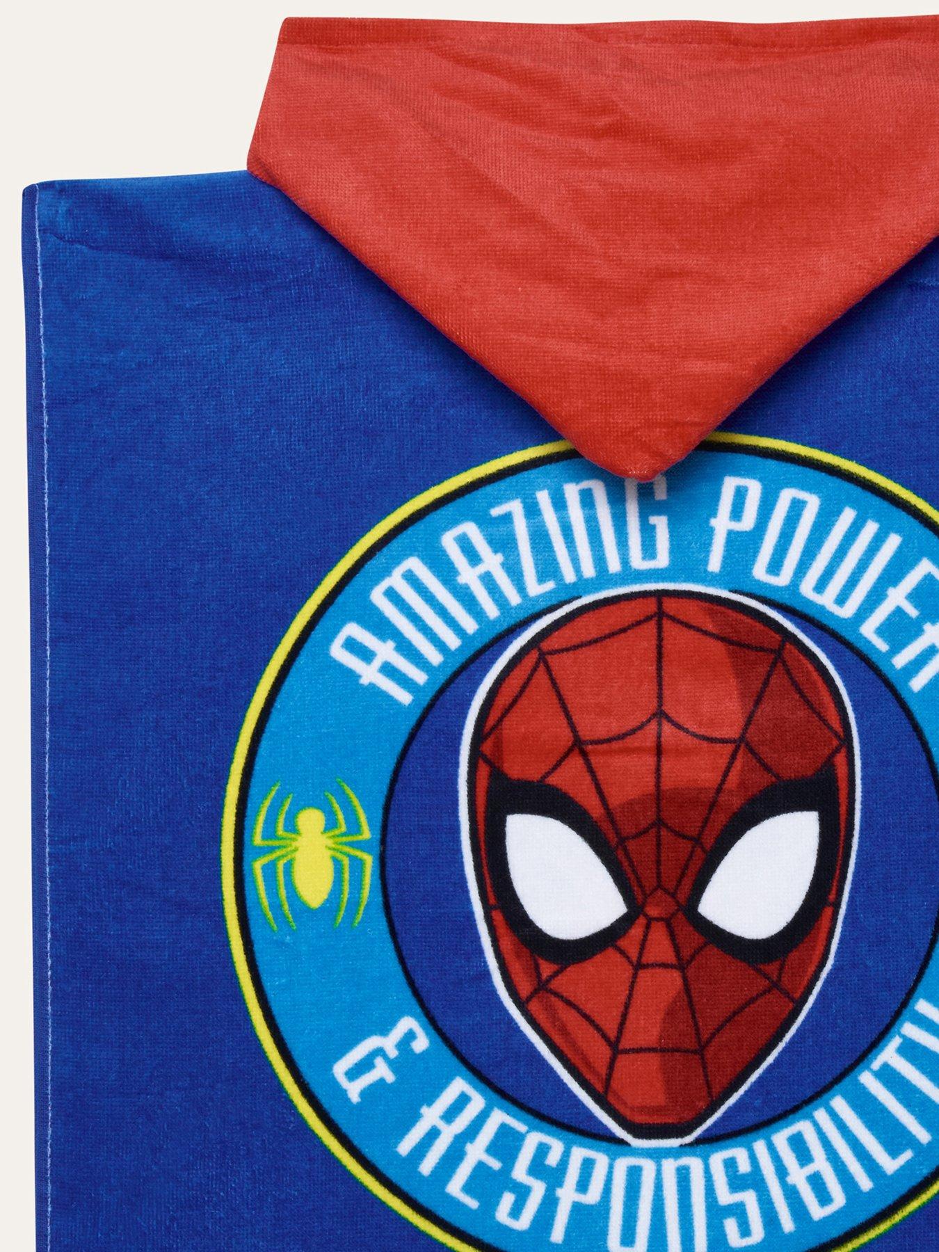 Image 4 of 4 of Brand Threads Boys Spiderman Poncho