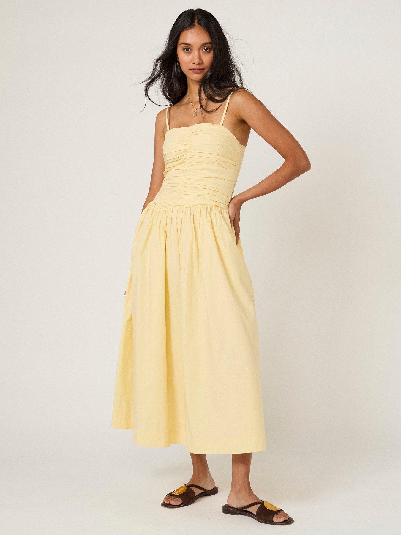 Nobodys Child Rosalie Midi Dress - Yellow