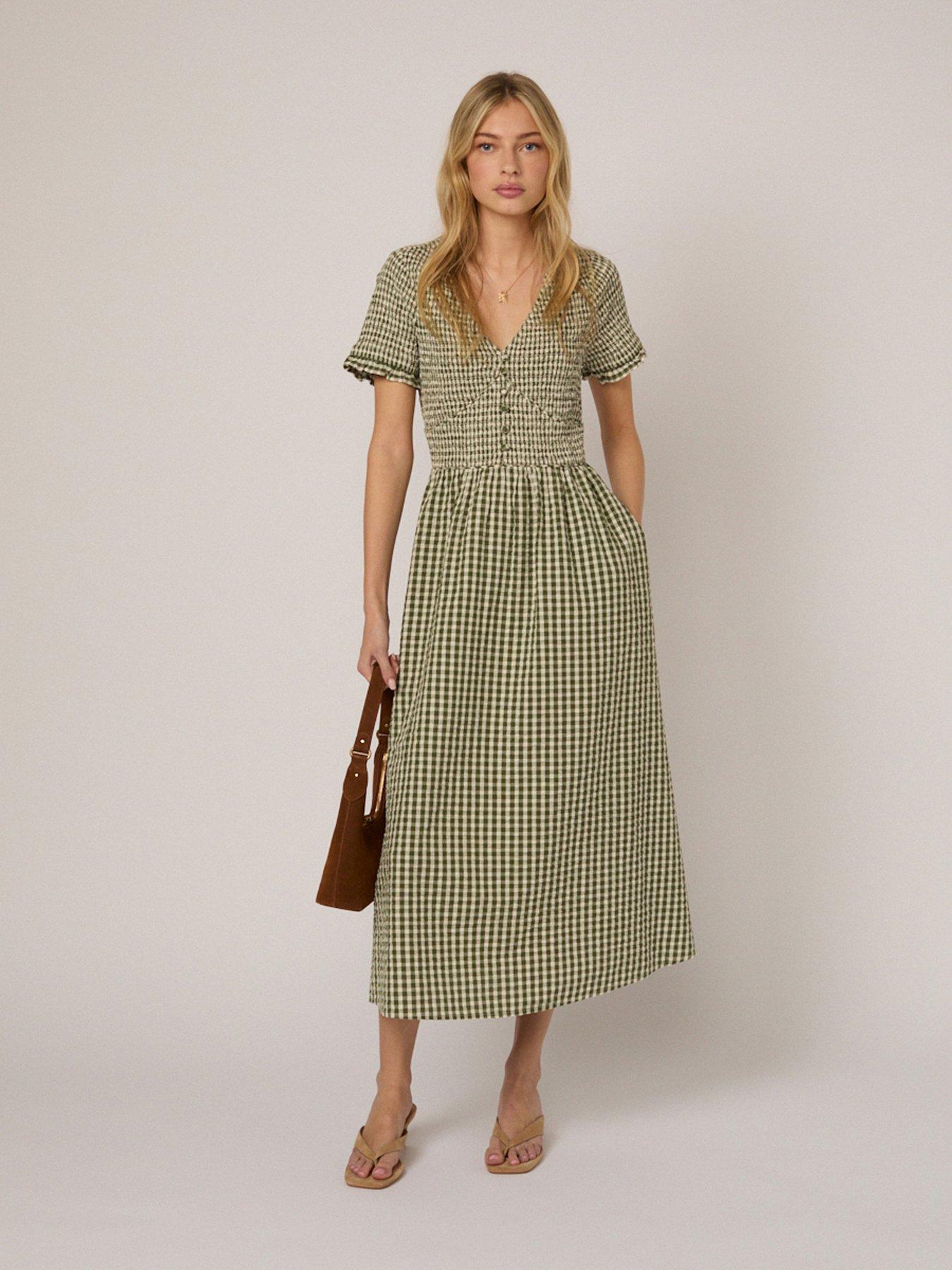 Nobodys Child Eliza Midi Dress - Green