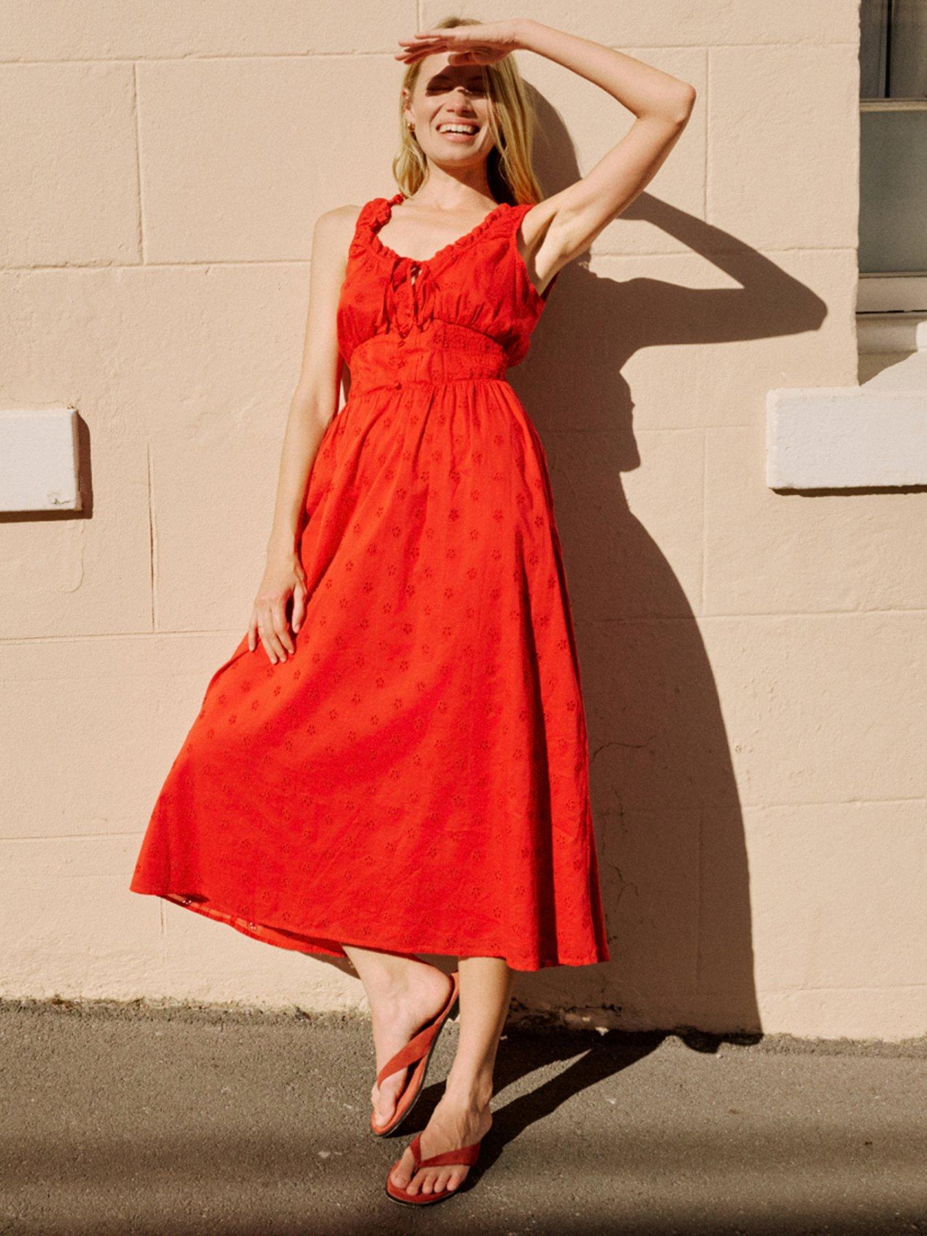 Nobodys Child Rylee Midi Dress - Red