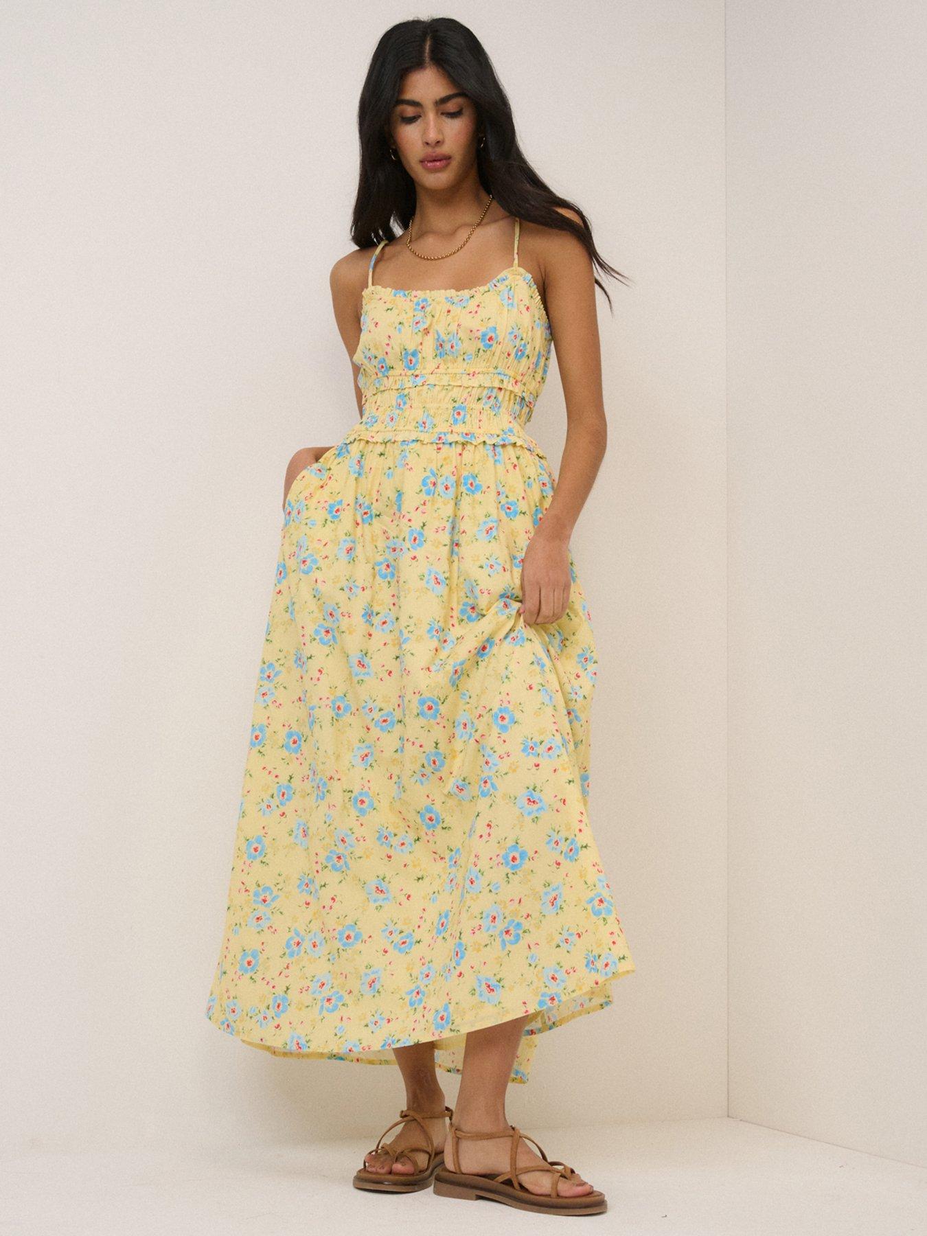 Nobodys Child Alina Midi Dress - Yellow