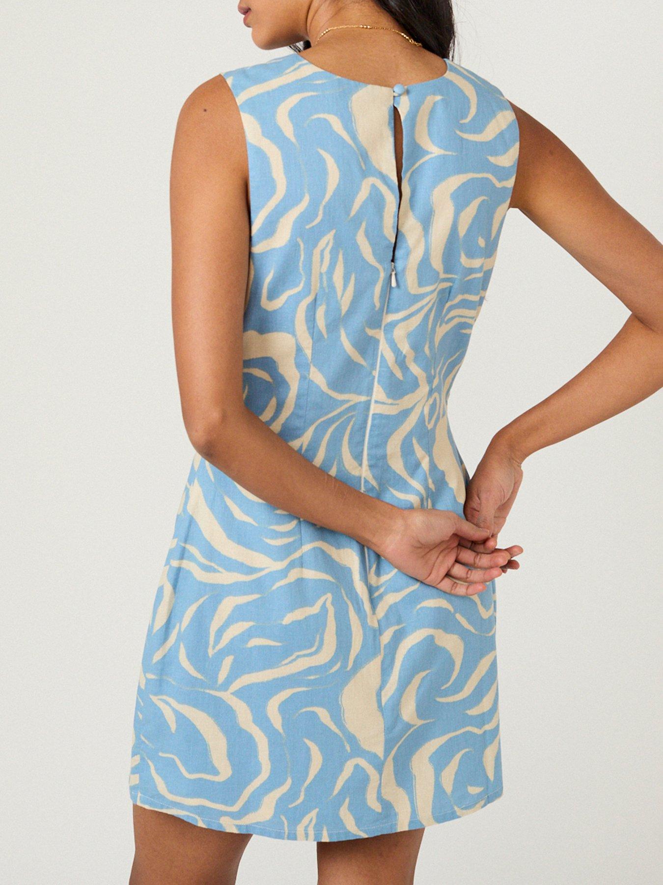  image of nobodys-child-vicky-mini-dress-blue