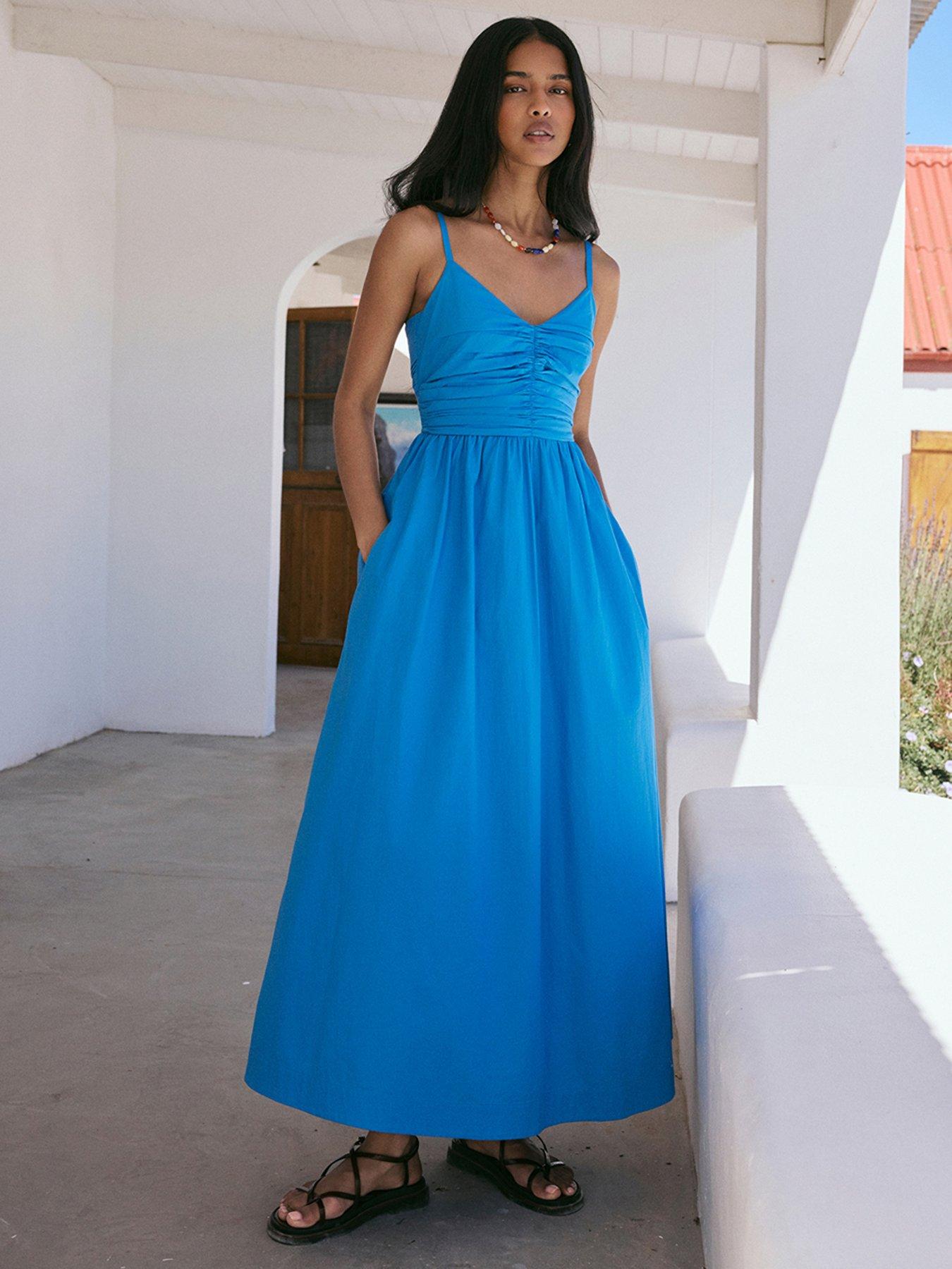 Nobodys Child Paige Midi Dress - Blue
