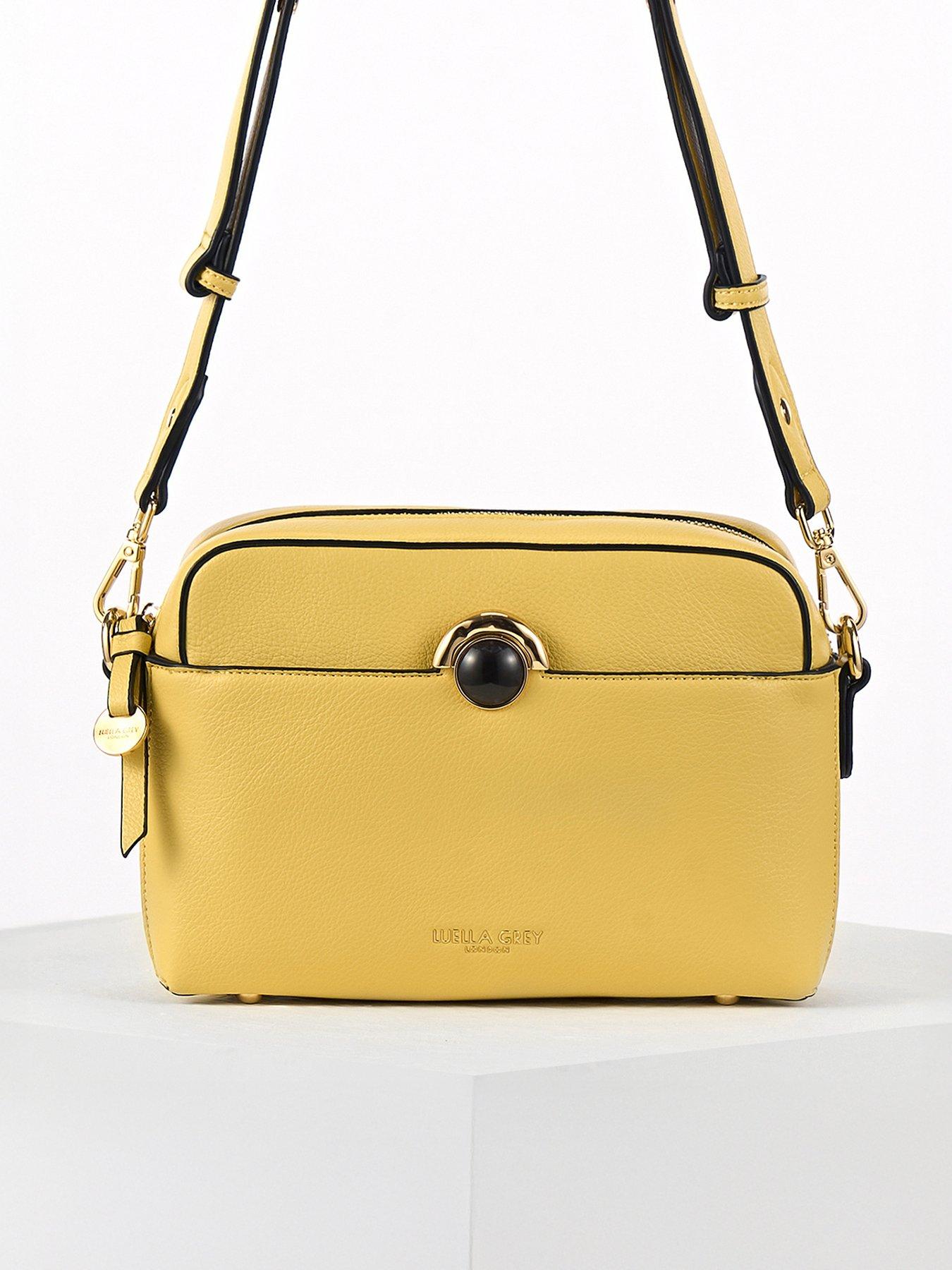Luella Grey Sian Small Camera Crossbody In Buttercup Yellow