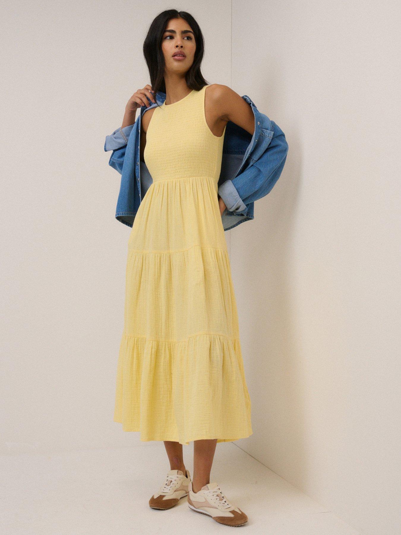 Nobodys Child Sleeveless Charlie Midaxi Dress - Yellow