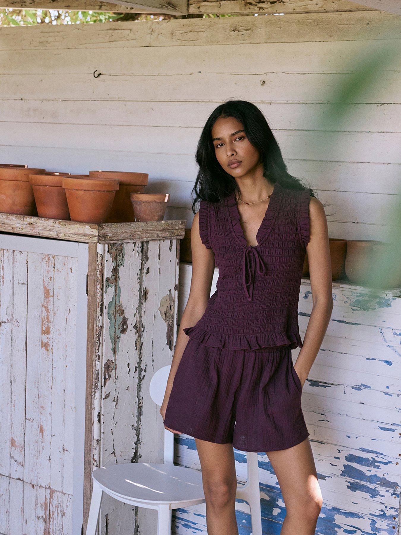 nobodys-child-joppa-elasticated-shorts-plum