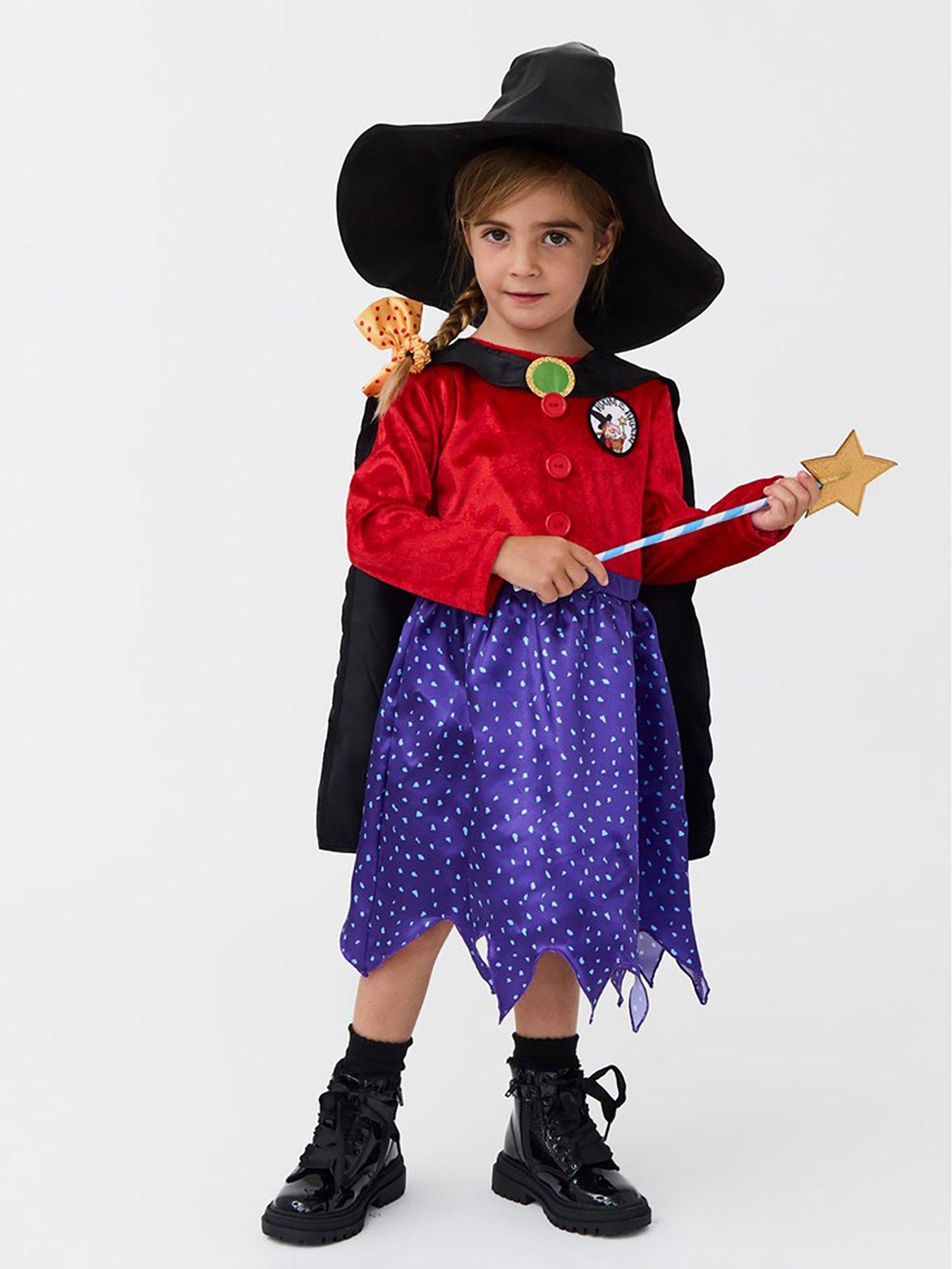 Child Witch On A Broom Costume