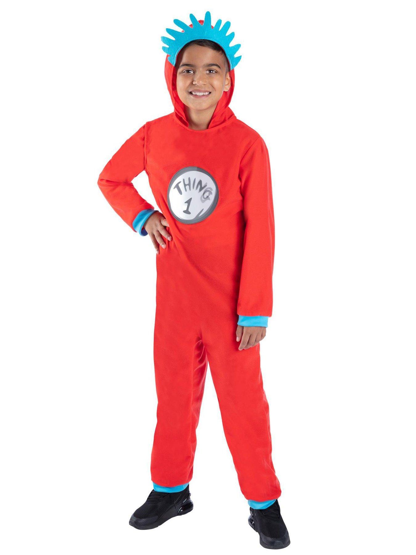 Dr Seuss Cat In The Hat, Thing 1 & 2 Kids Costume