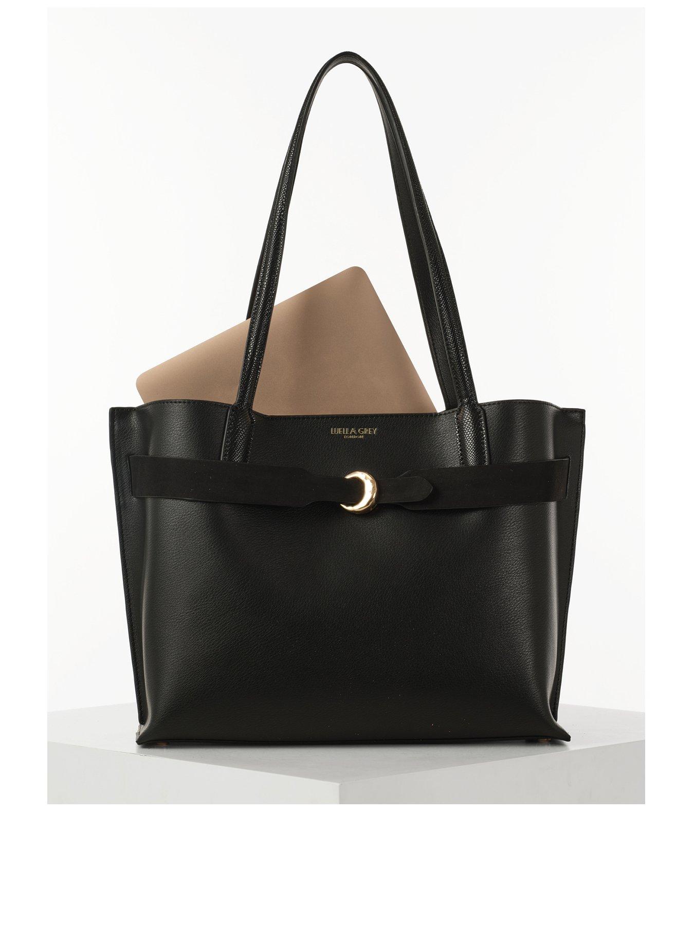 Luella Grey Connie Large Laptop Tote In Black